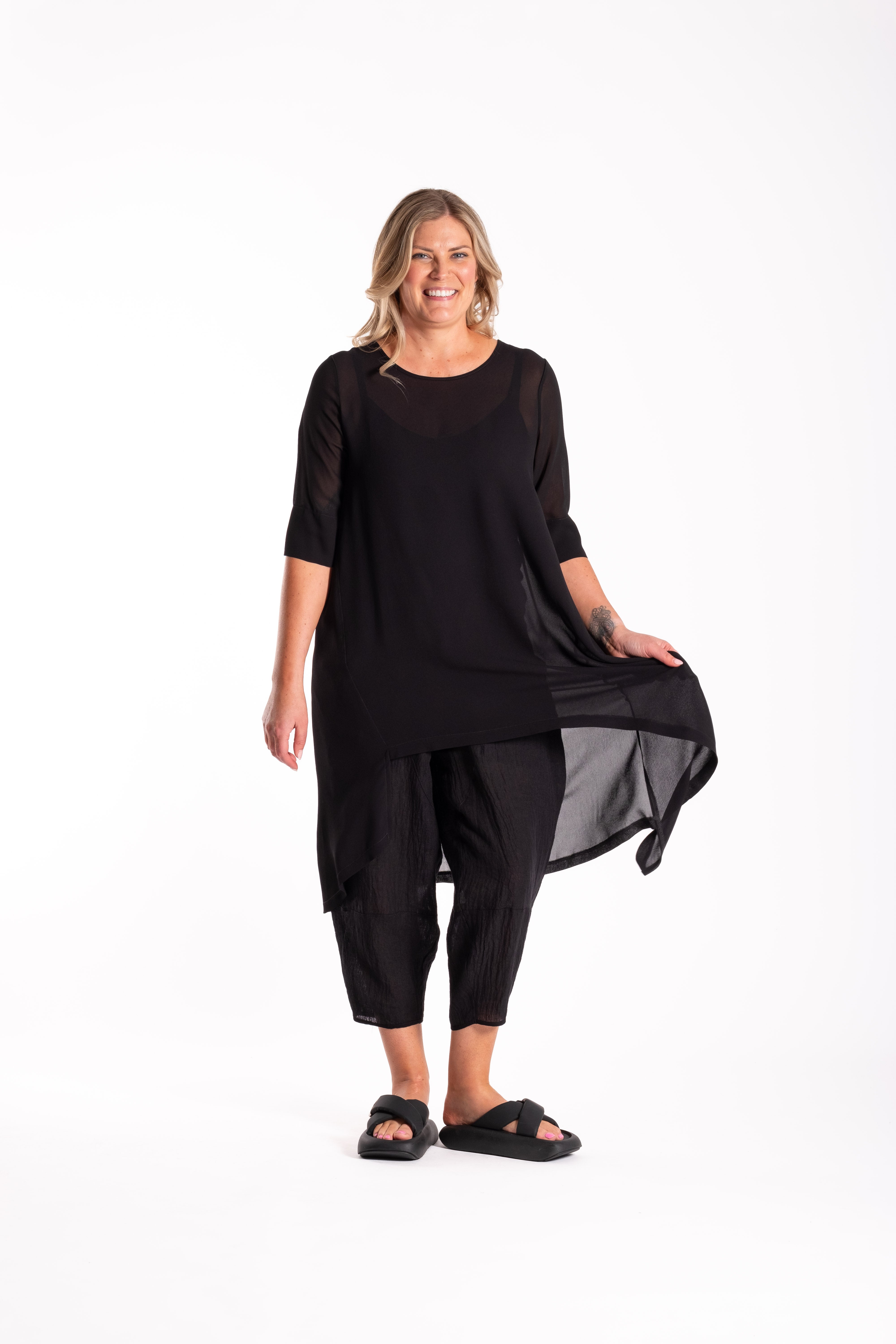 Sienna Tunic Black Viscose