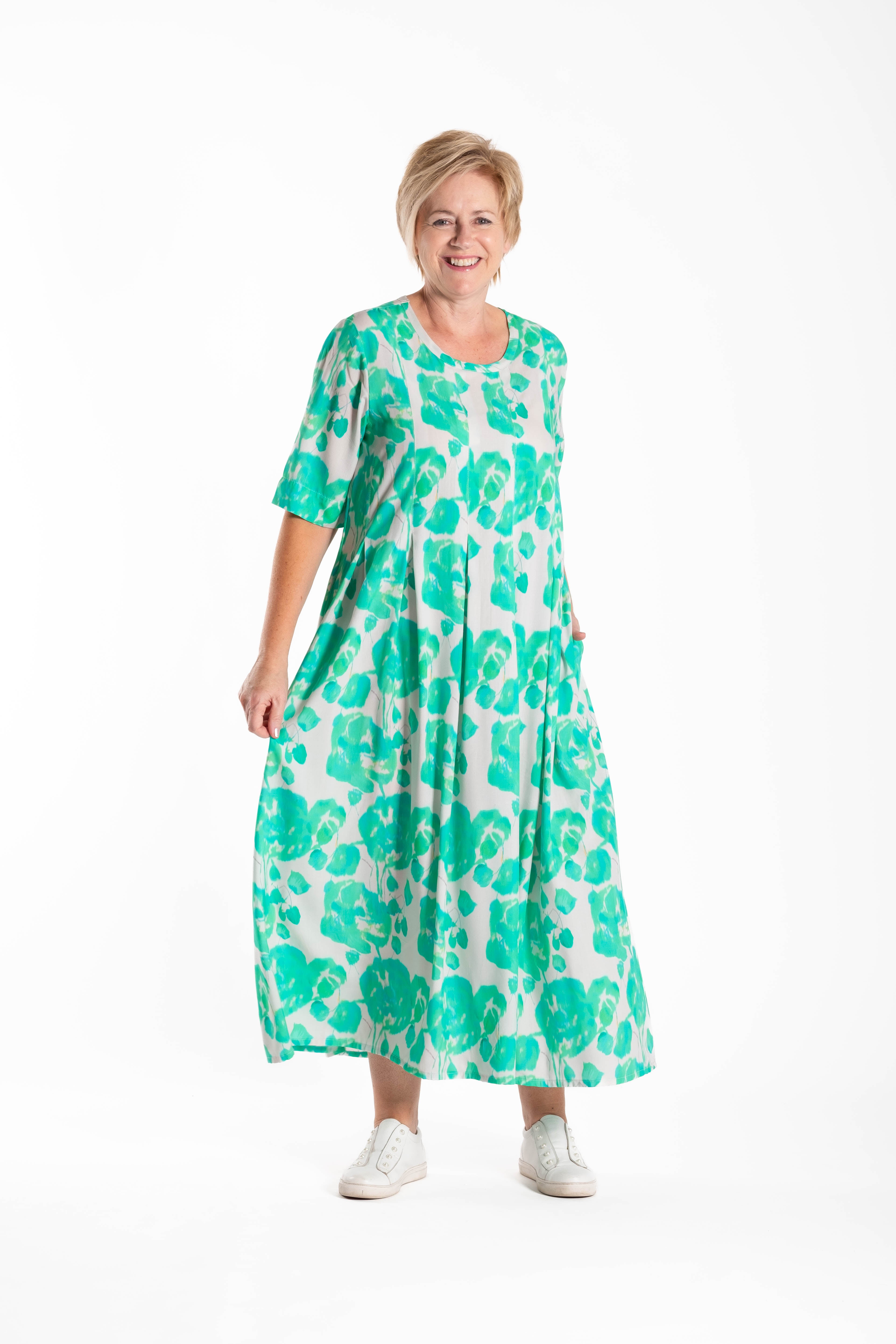 Complete Me Dress Mint Flora