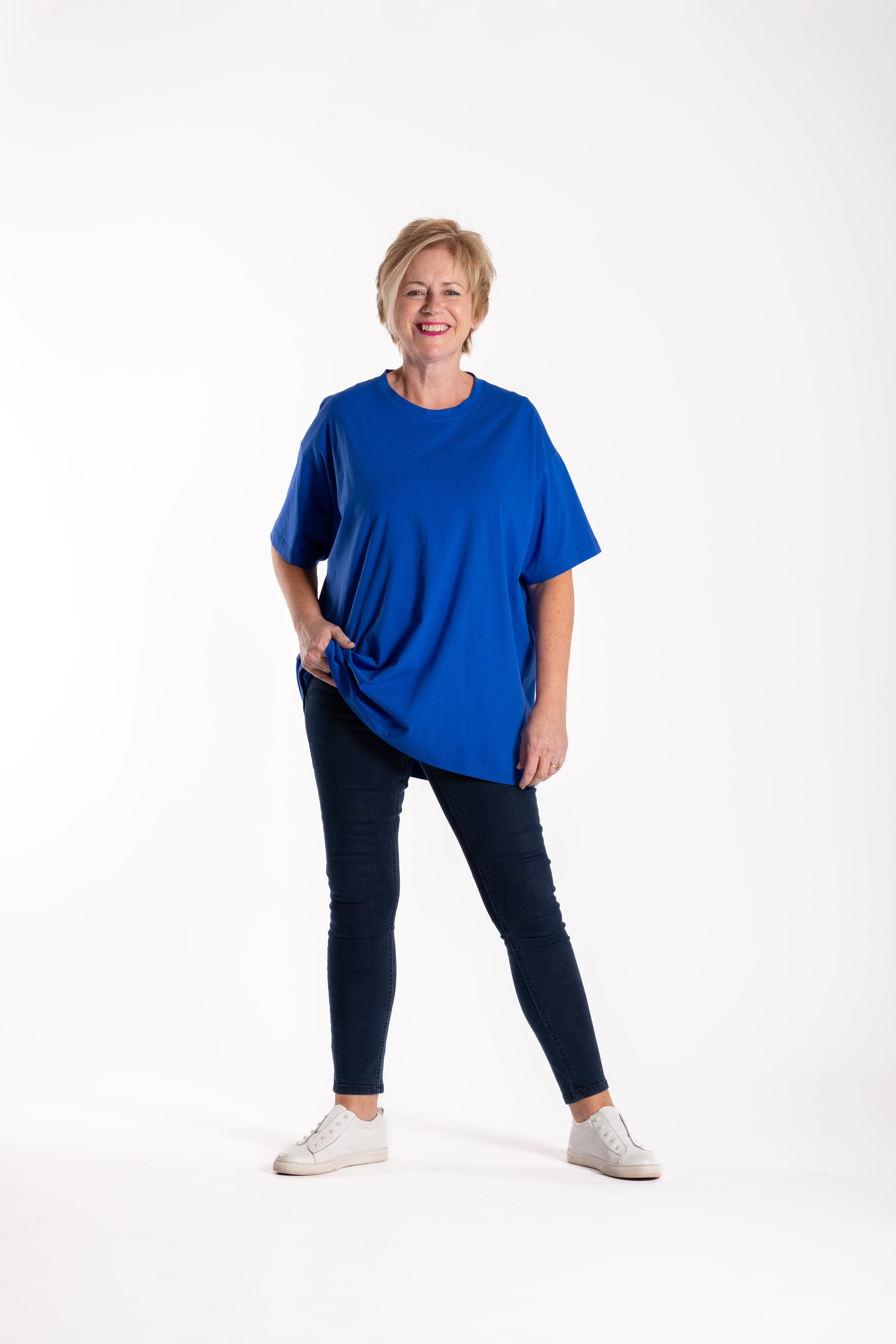 Oversized Box Tee Cobalt