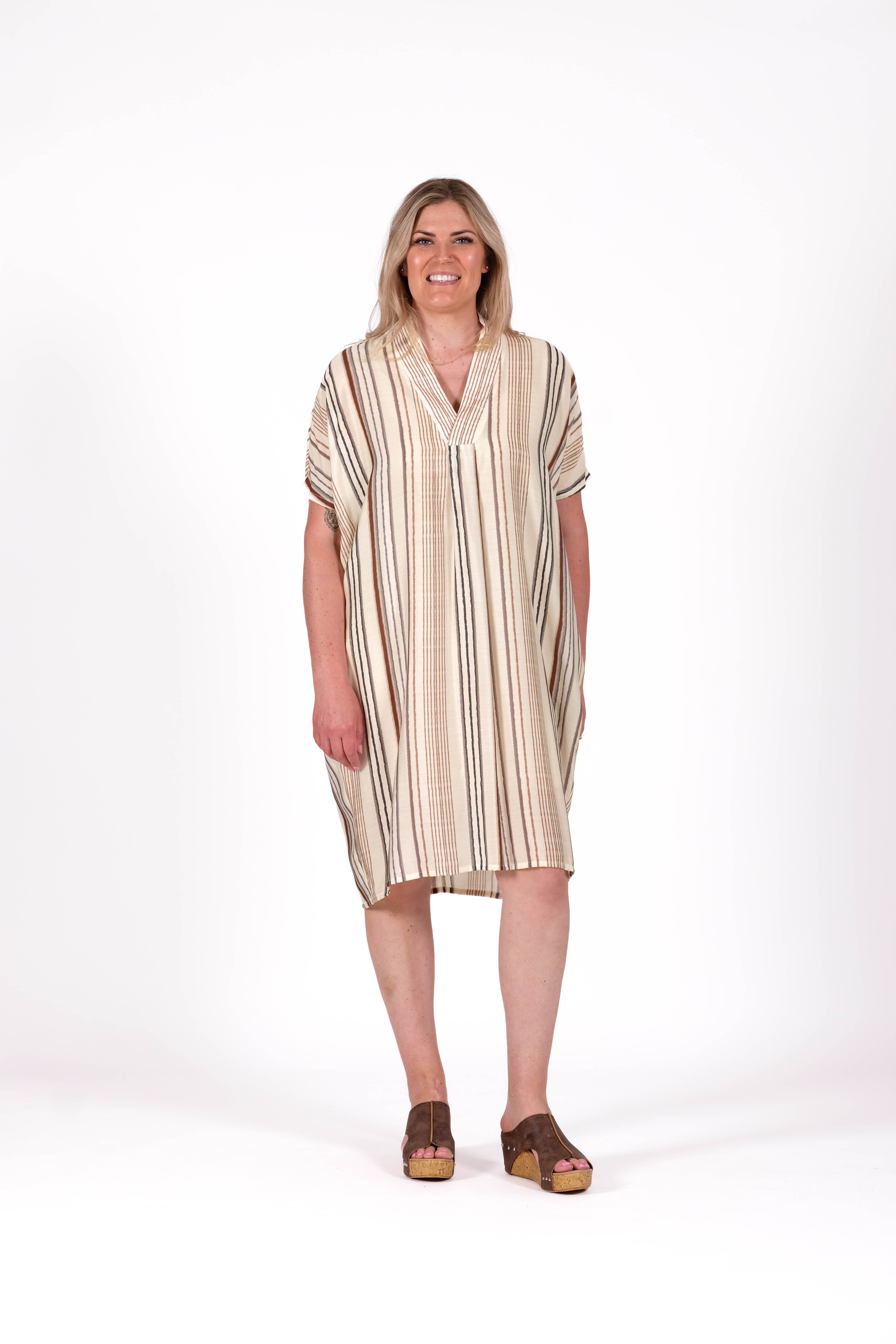Kotua Dress Stripe Study