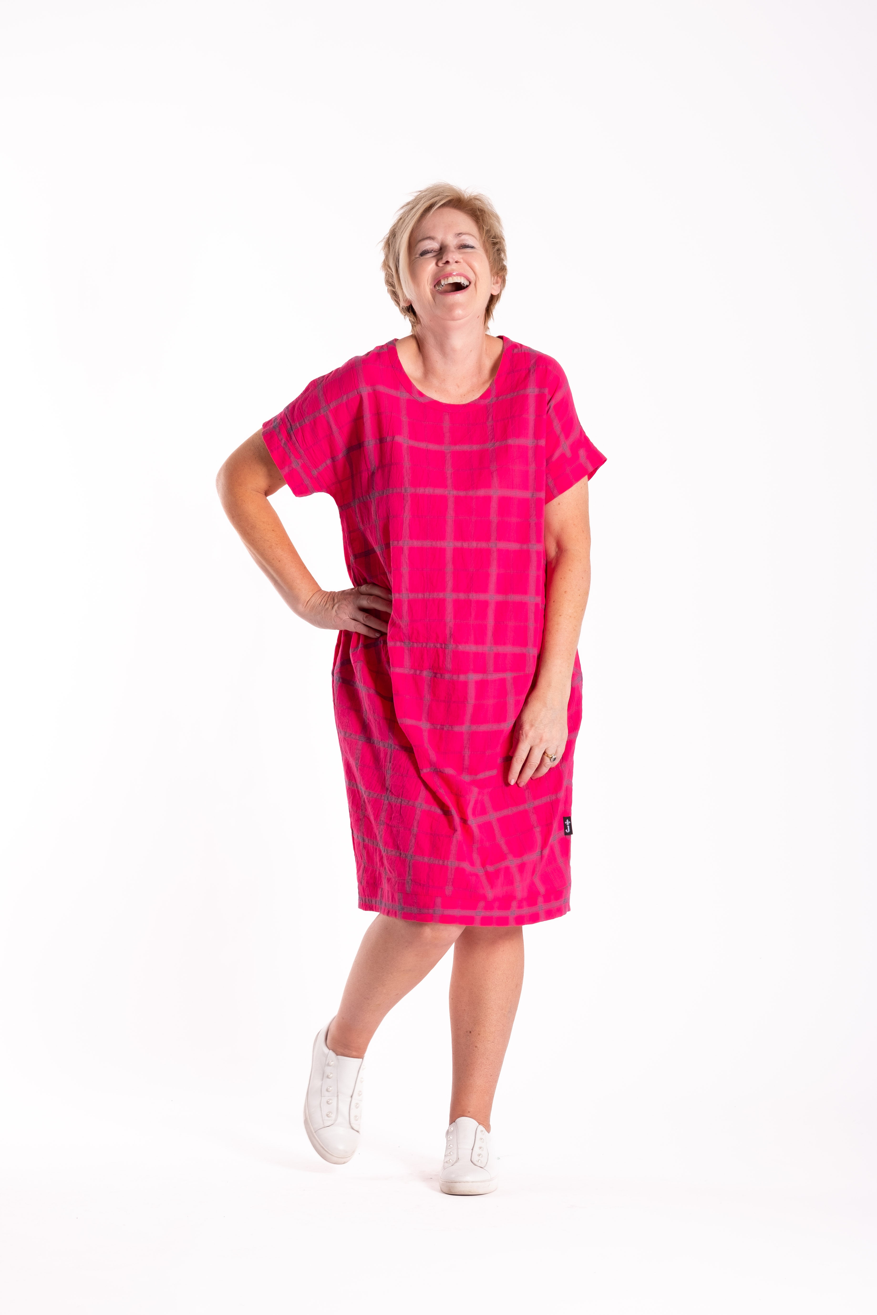 Skylar Dress Pink Chq