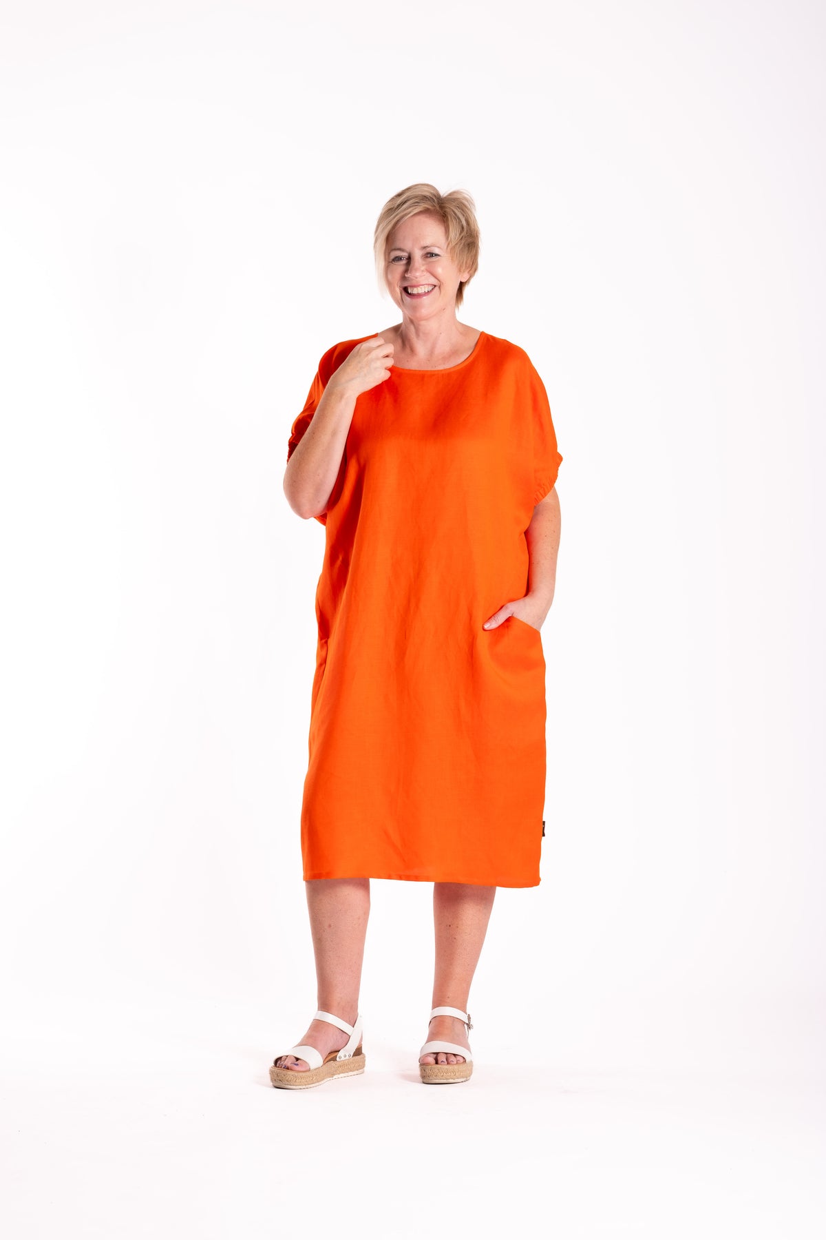 Sofia Dress Orange – Jellicoe