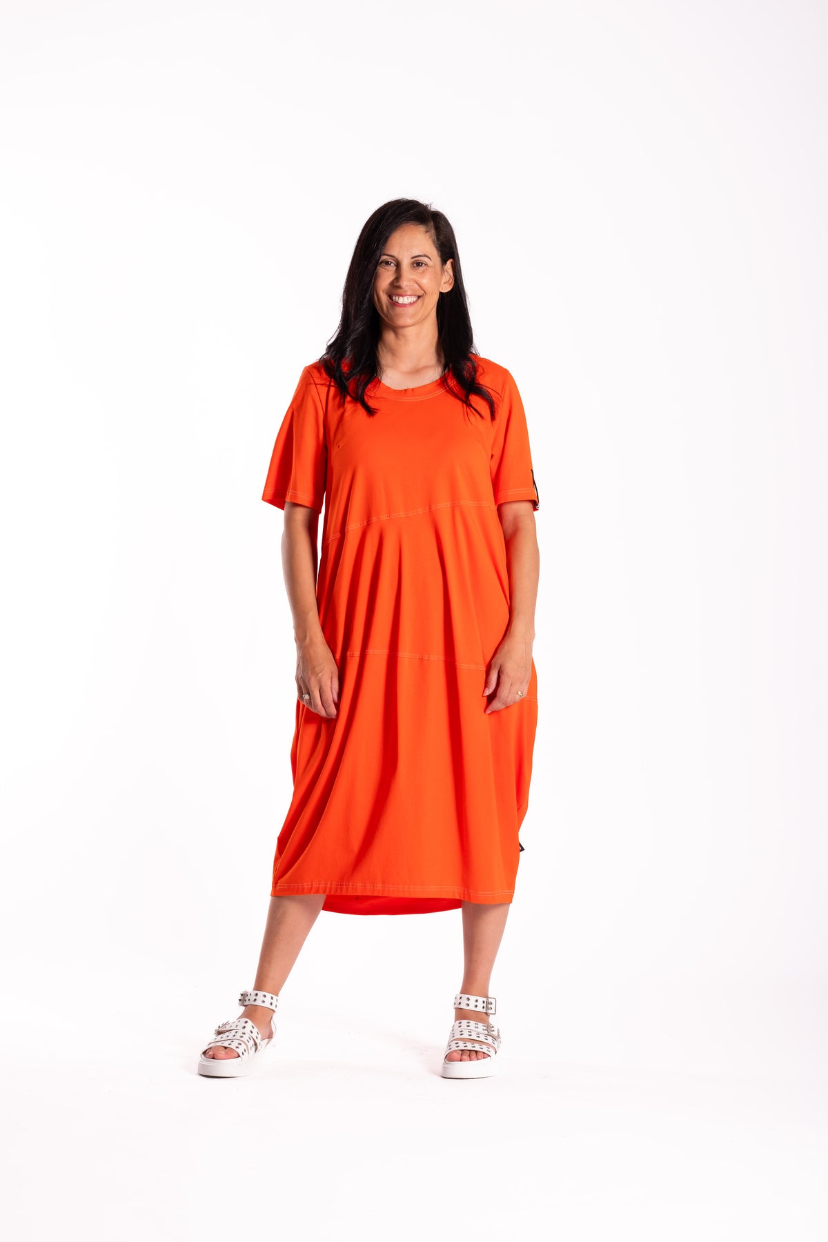 Chelsie Dress Orange – Jellicoe