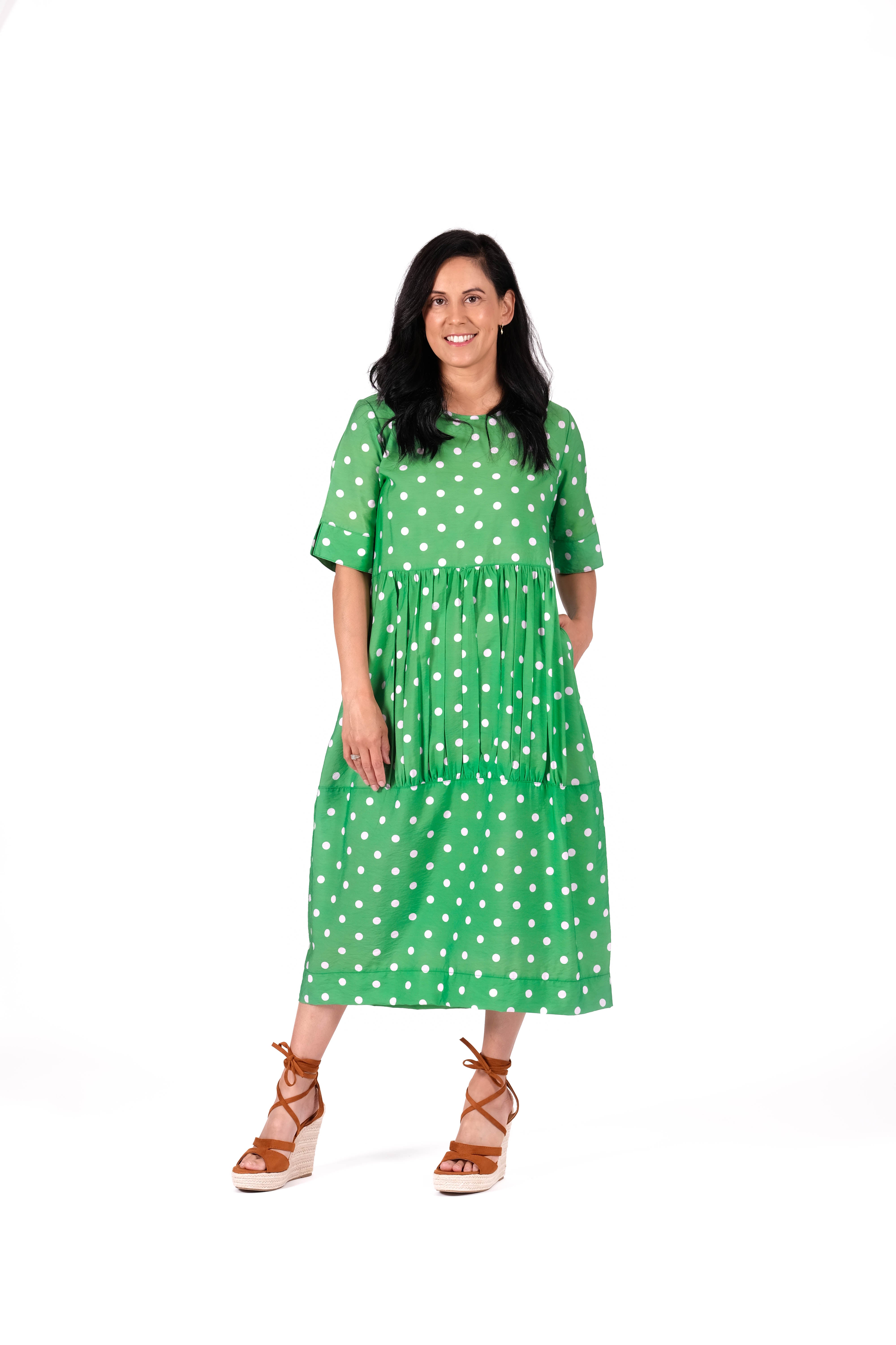 Jordan Dress Green Tea Confetti