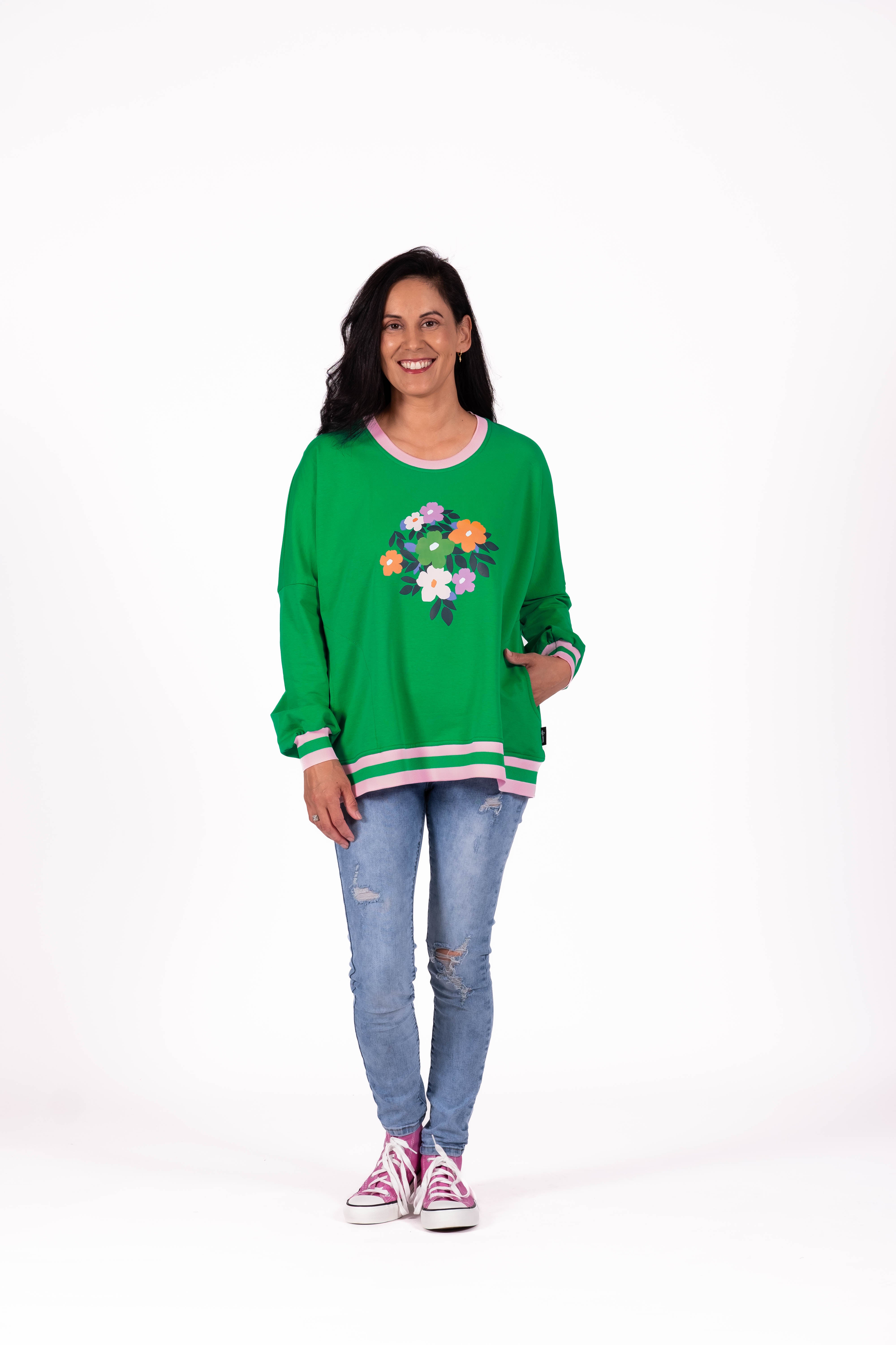 Sweatshirt Green Bunch