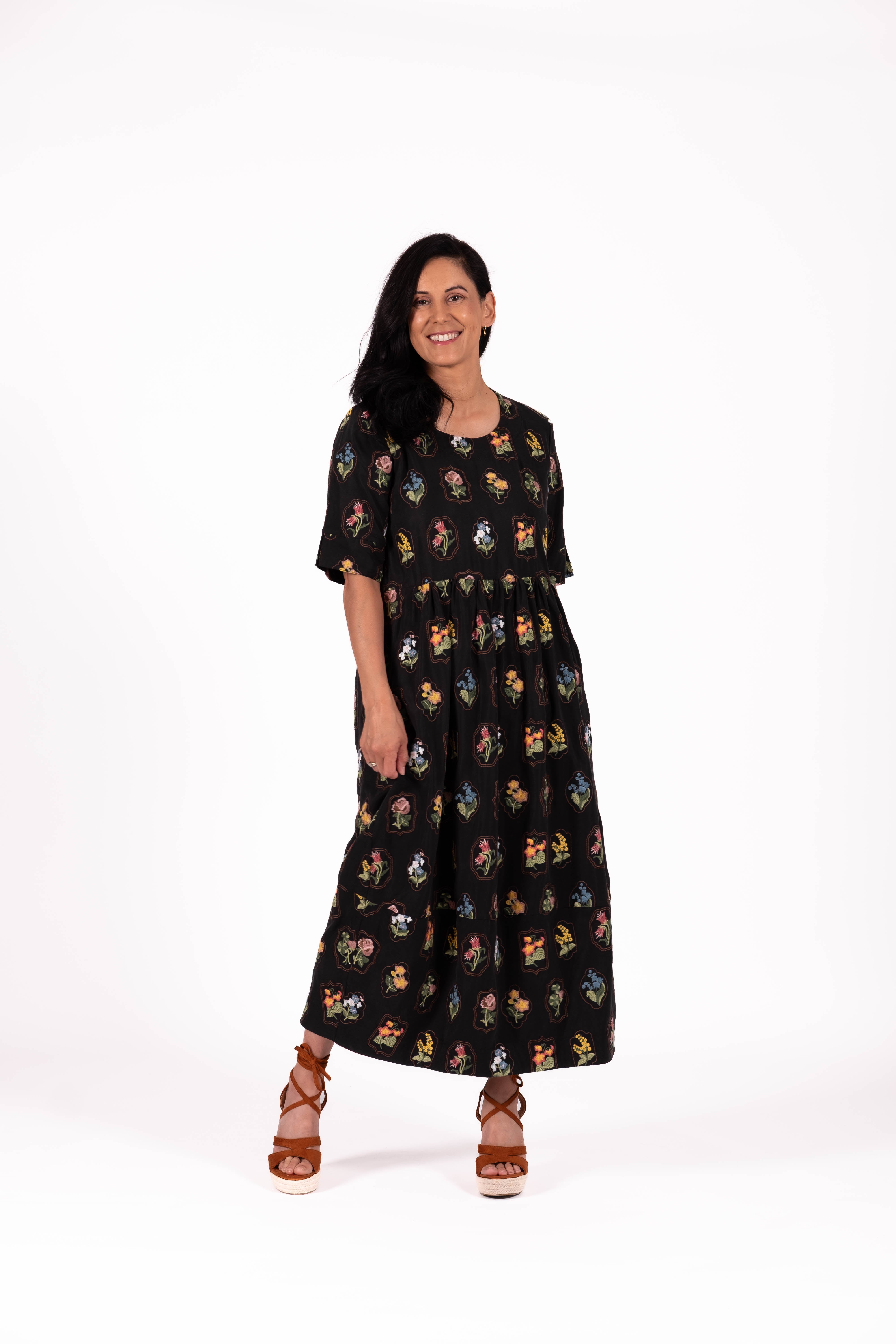 Coco Dress Garden Medallion