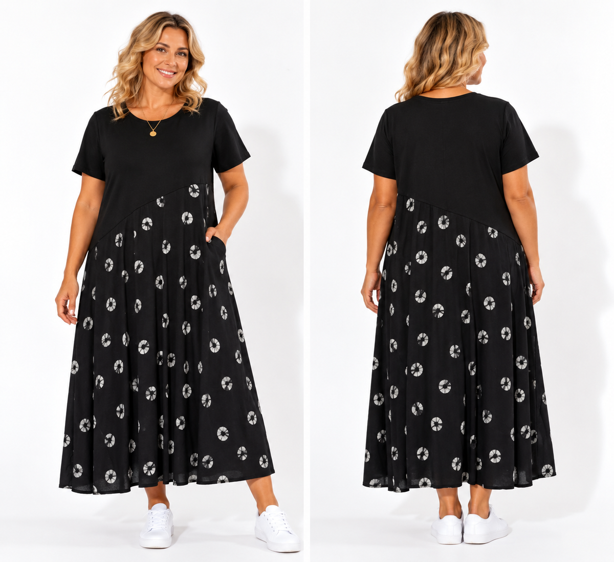 Brinley Dress Black Floral Maxi