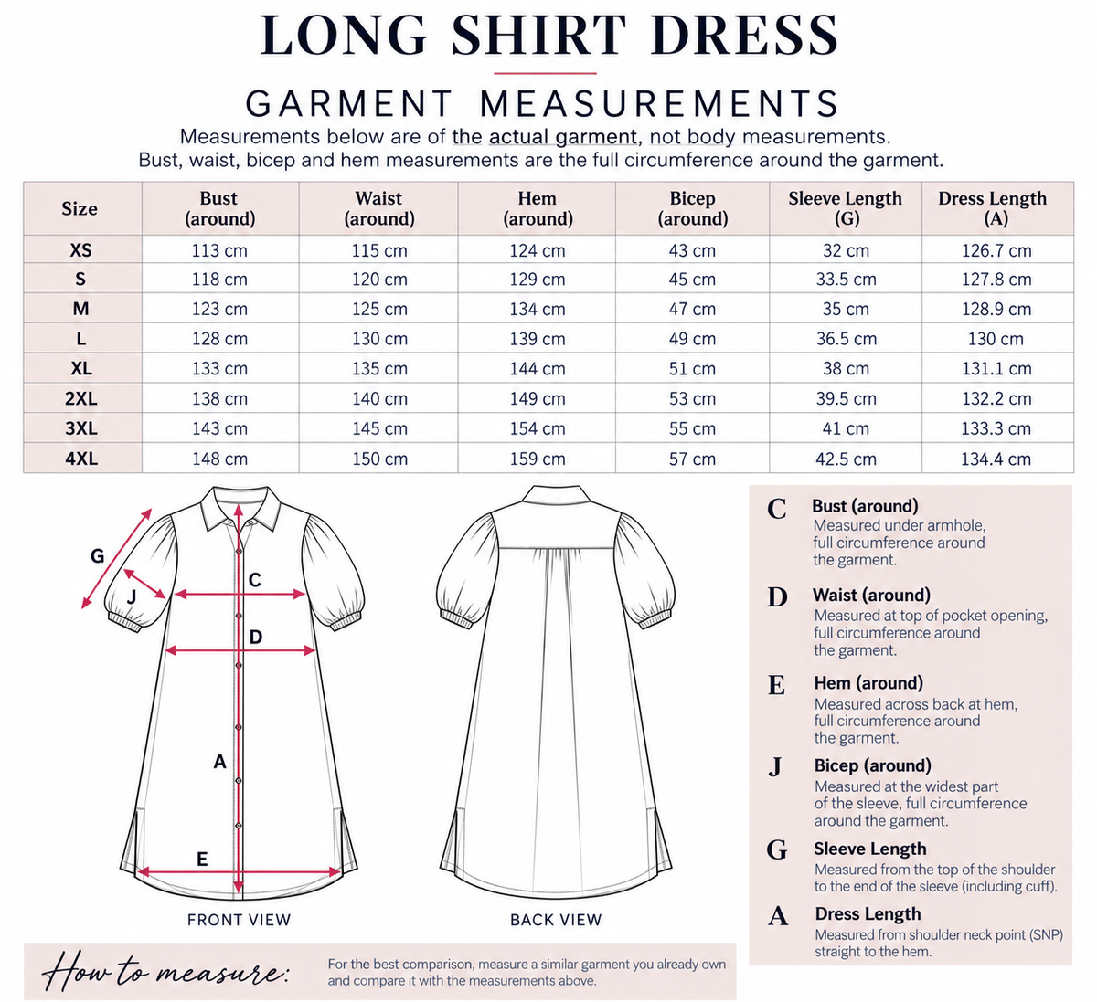 Long Shirt Dress Sundae Stripe