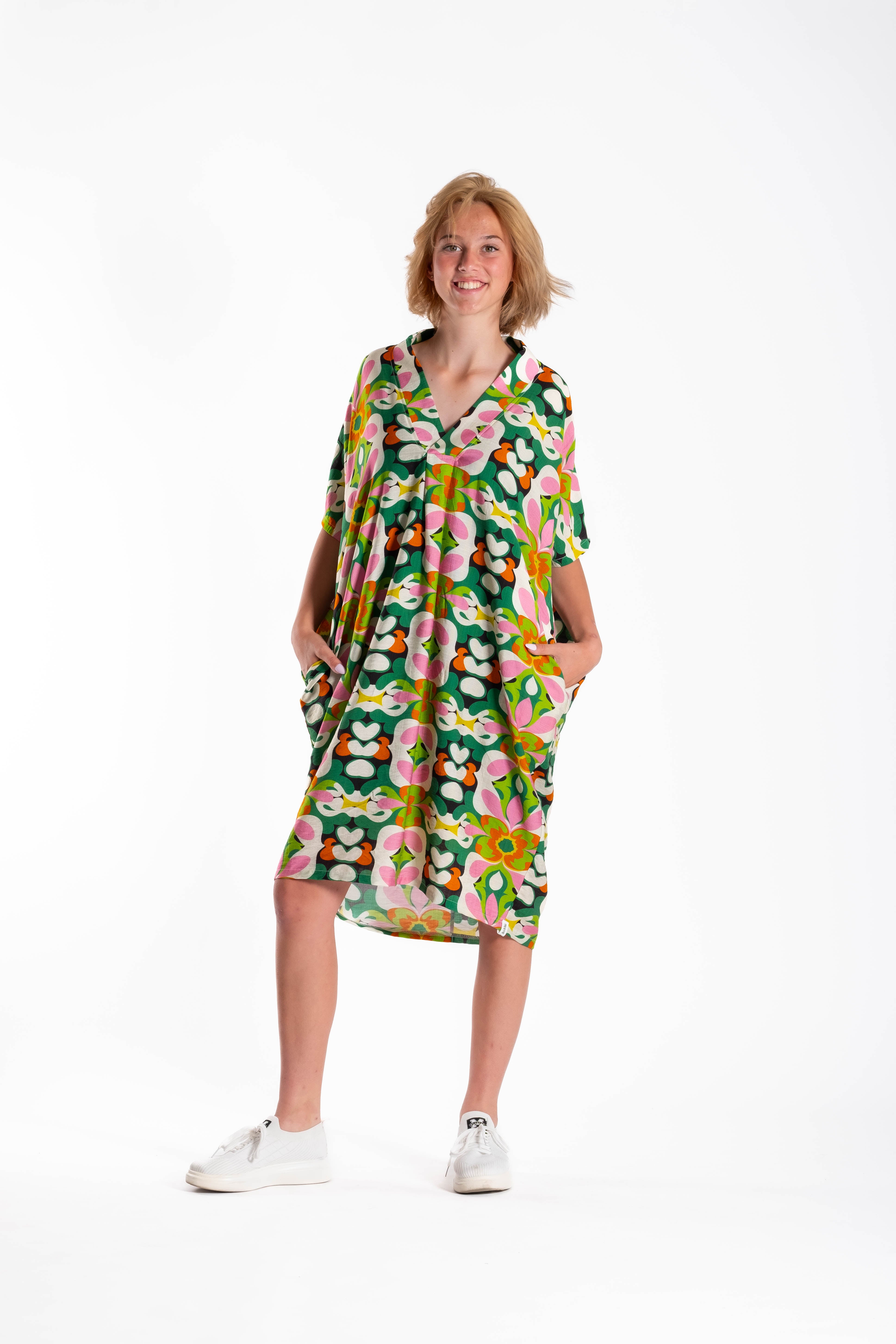 Kotua Dress Green Retro