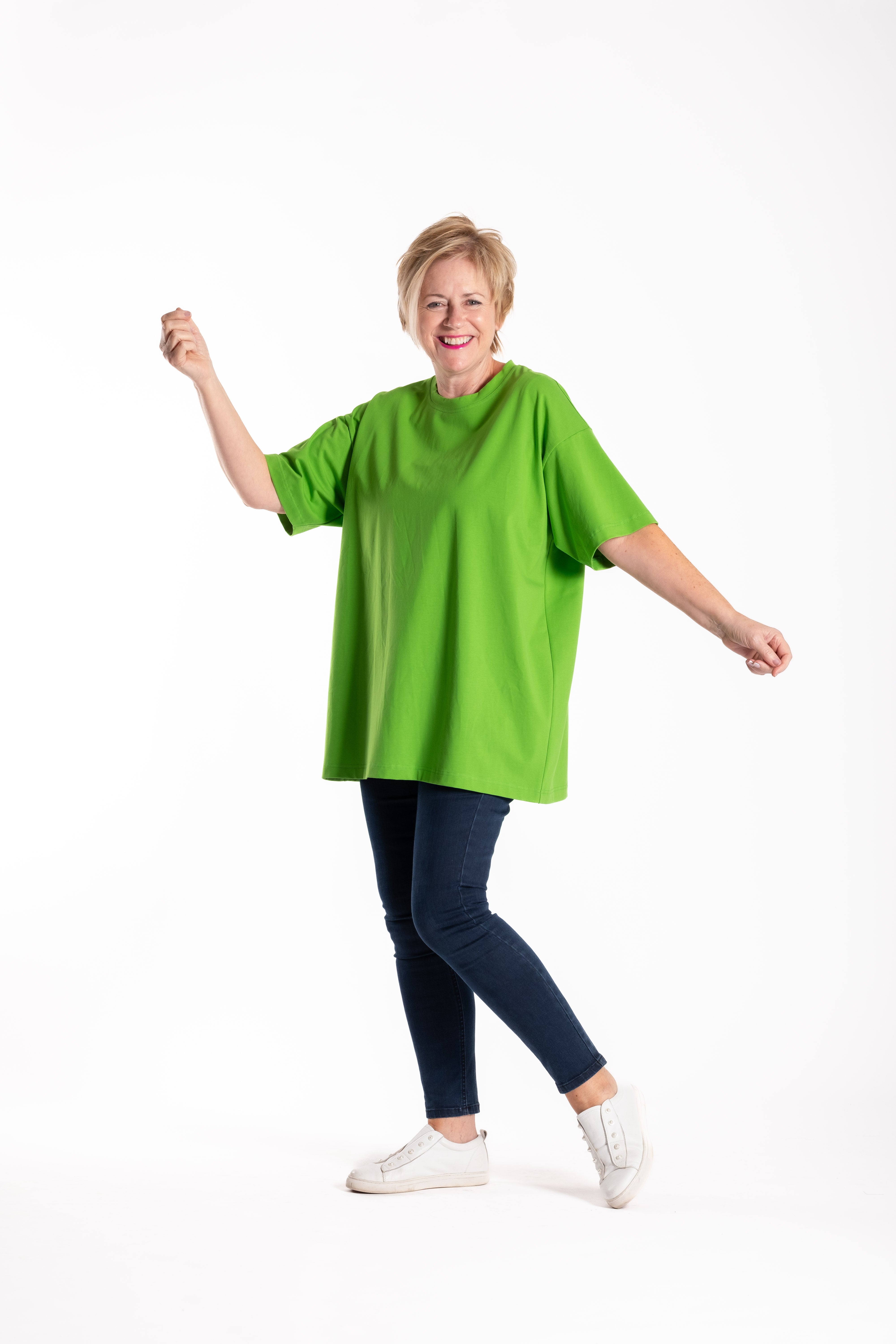 Oversized Box Tee Pear Green