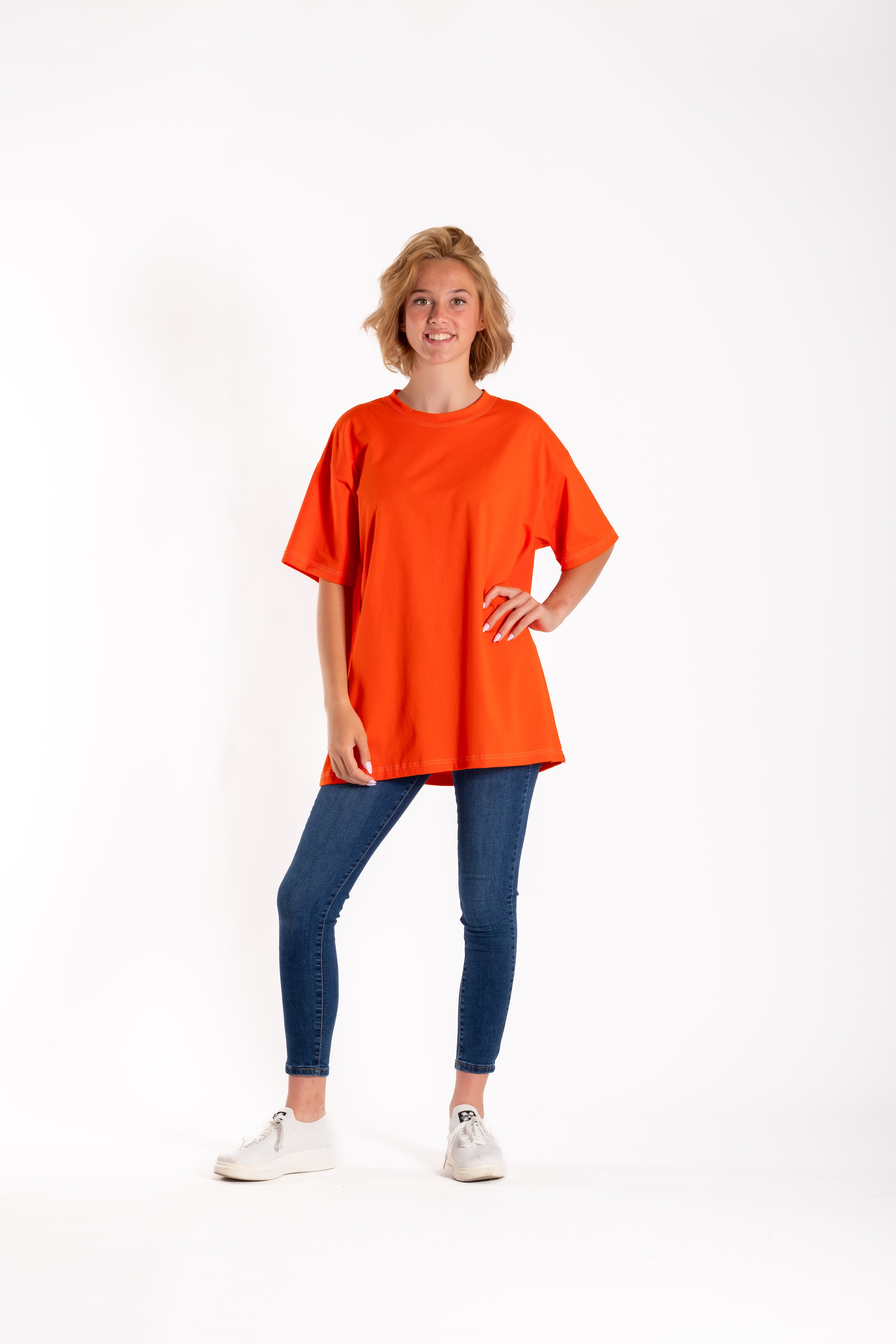 Oversized Box Tee Late Orange