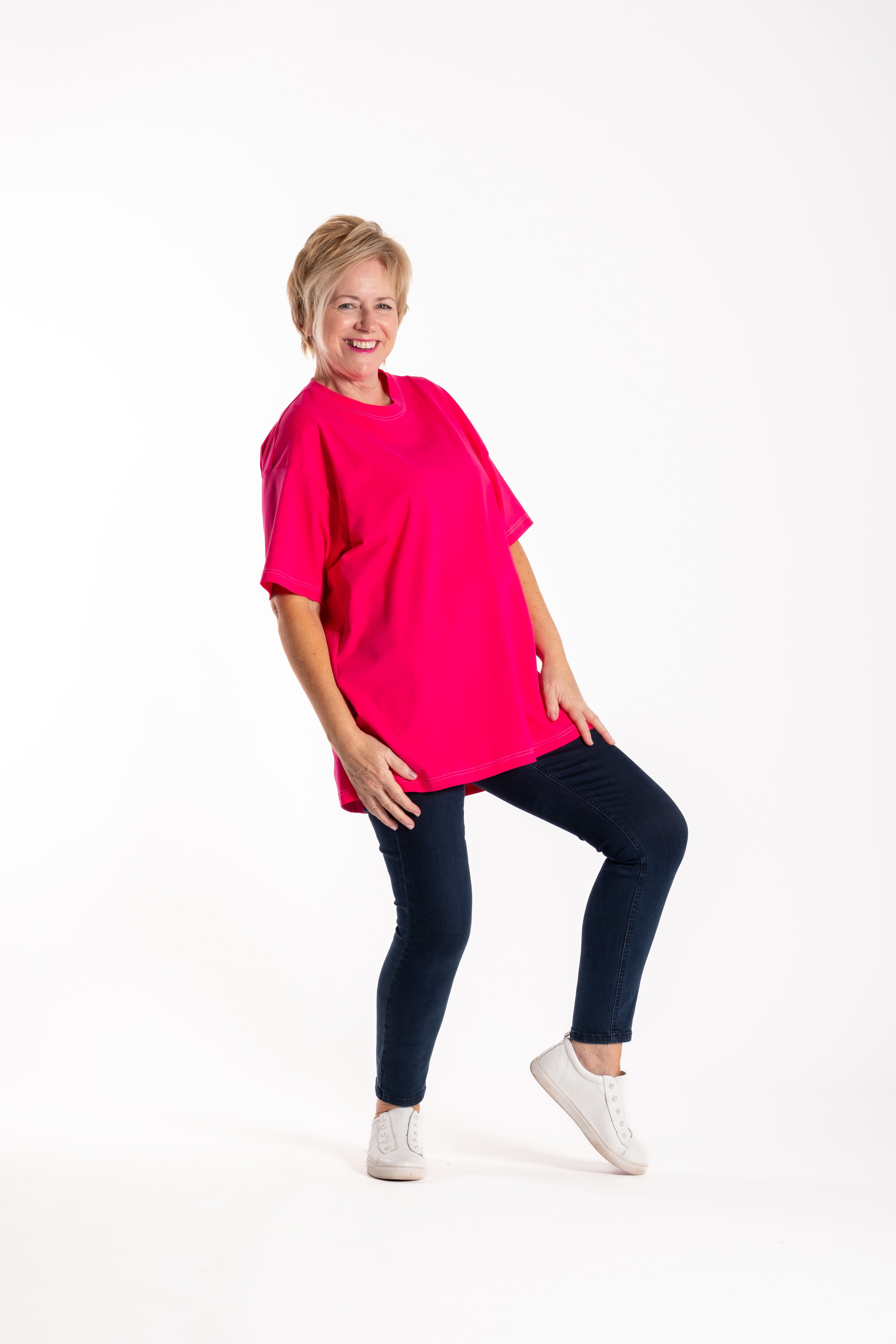 Oversized Box Tee Late Pink