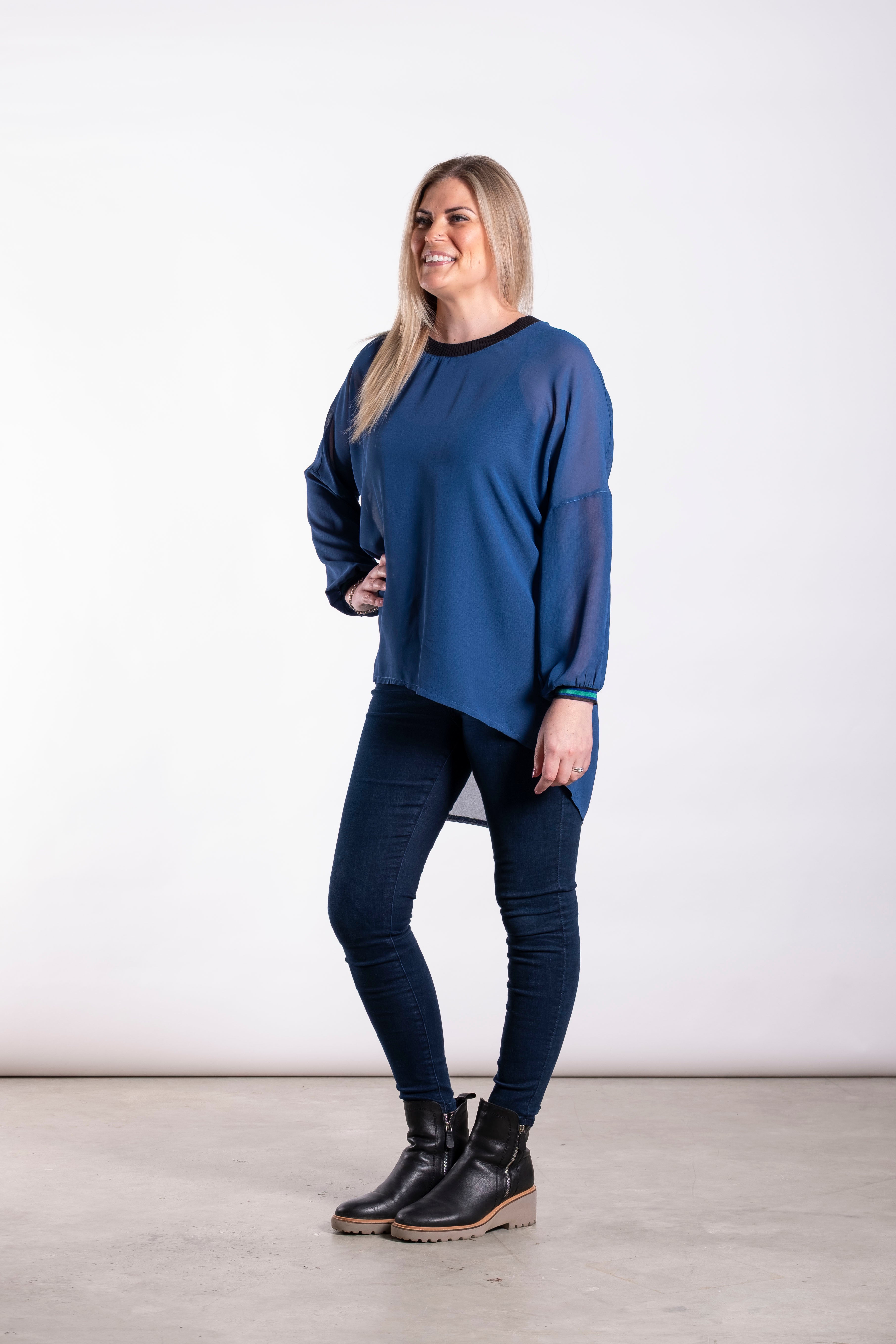 Relaxed Top Smart Blue