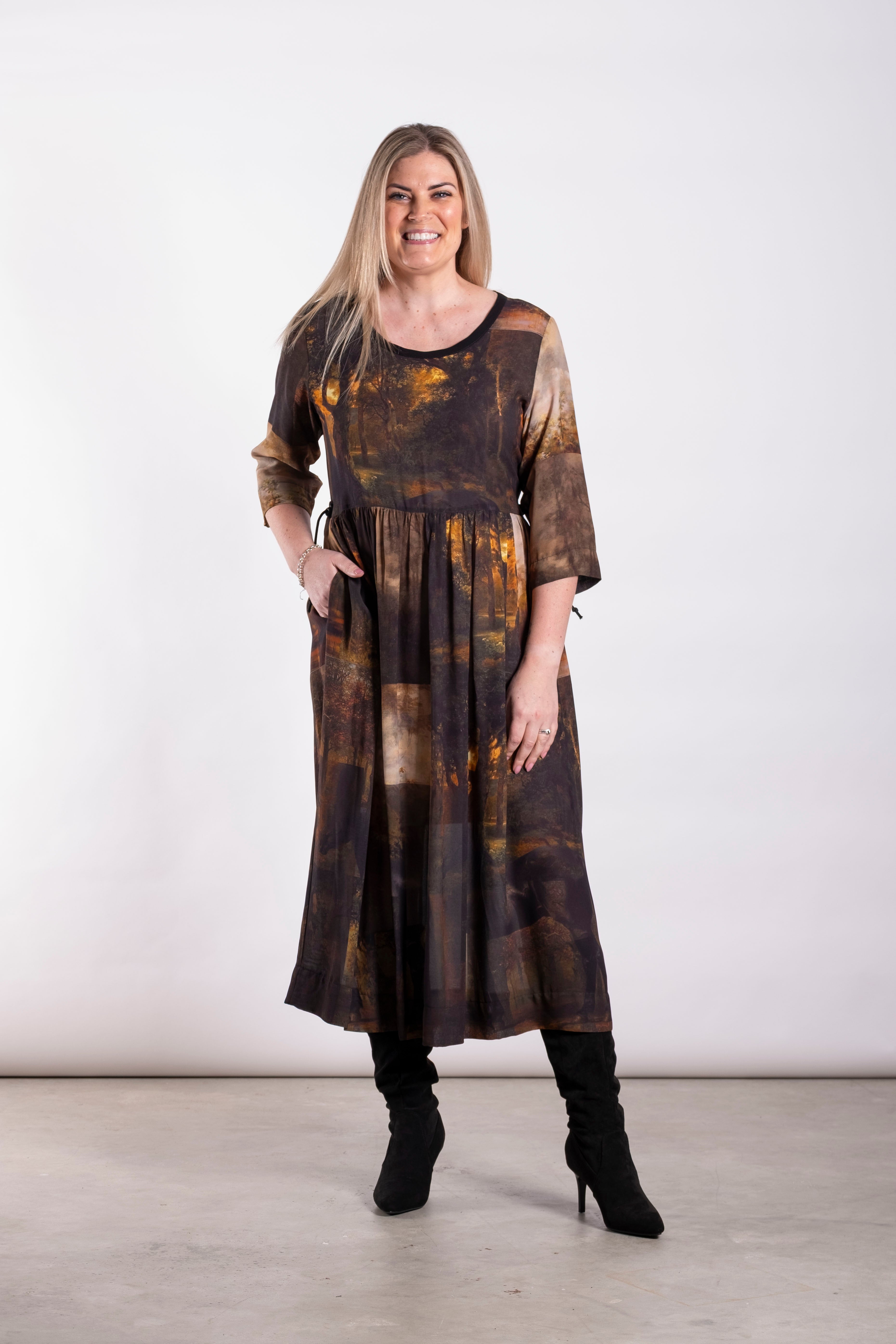 Tarbana Dress Midnight Trek