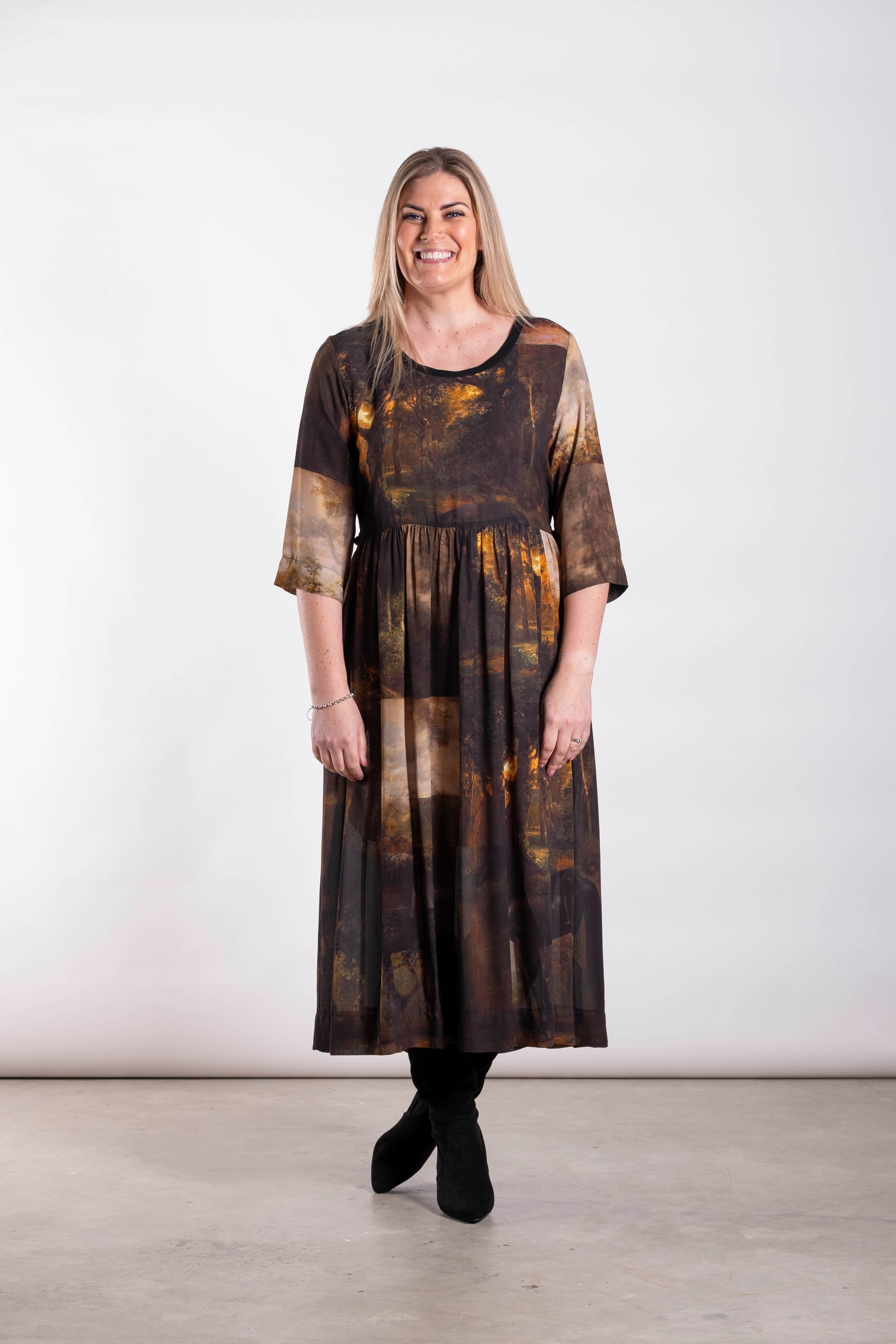 Tarbana Dress Midnight Trek
