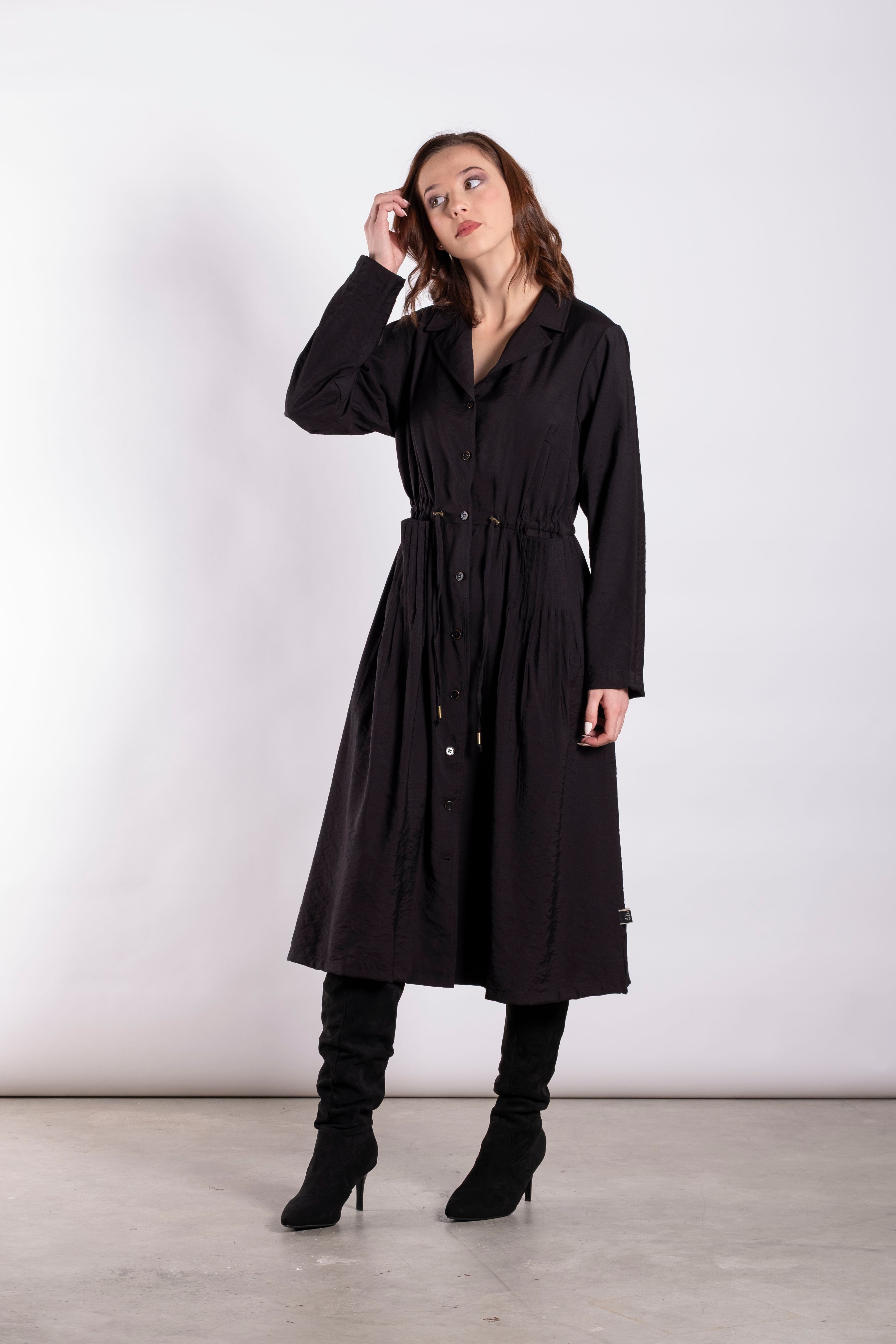 Shadowlines Pleat Jacket Black