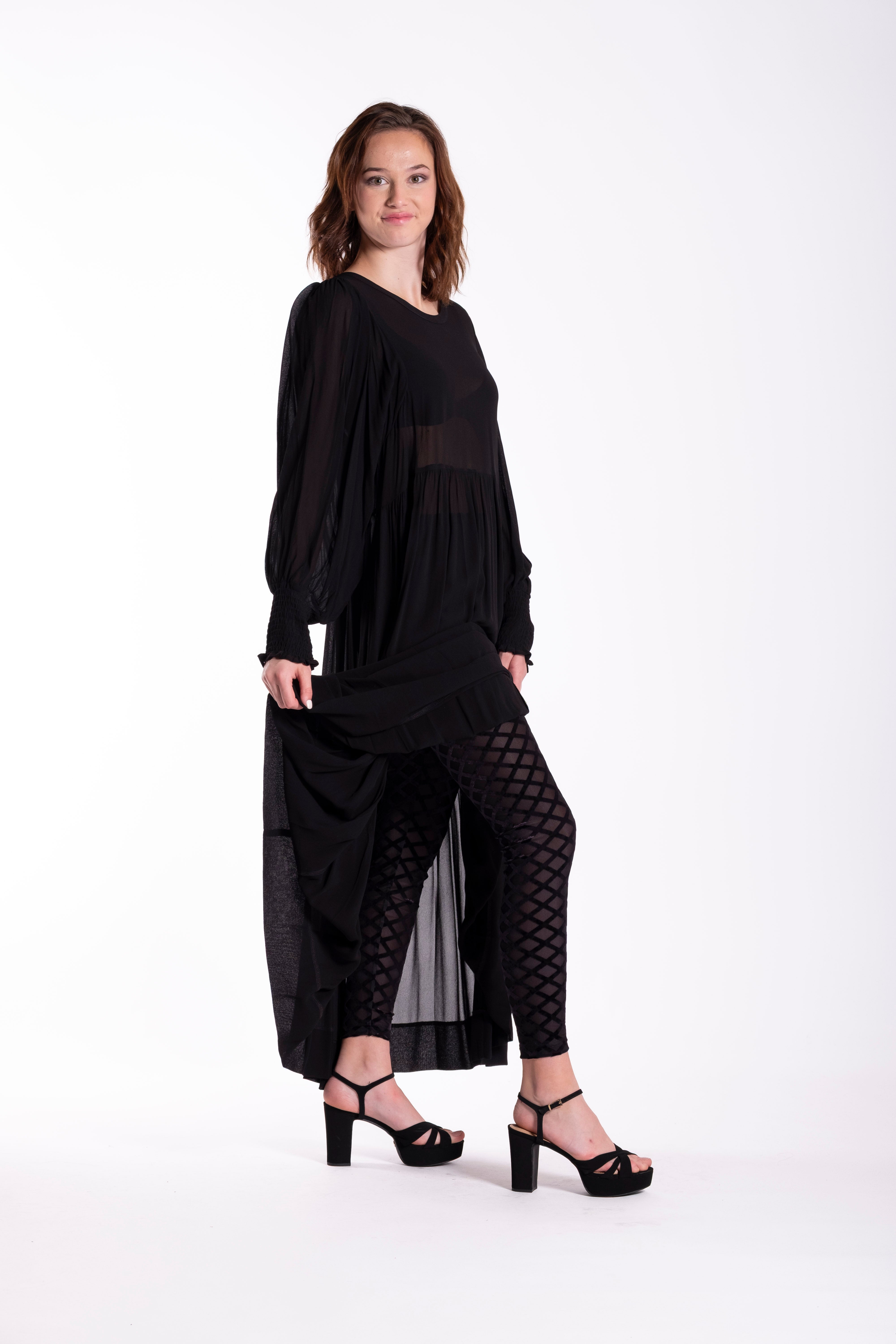 Leggings Black Velvet Diamonds