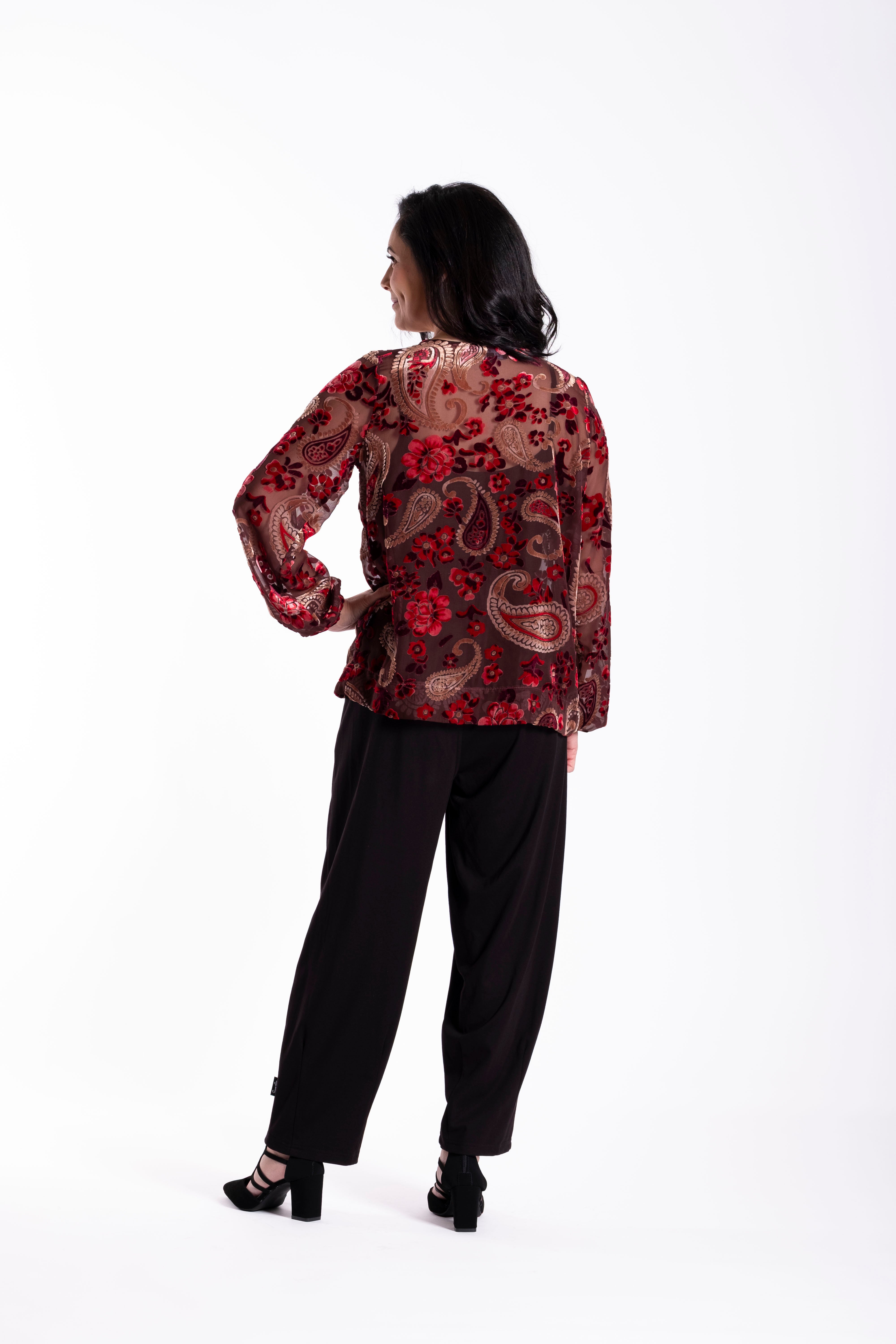 Lattice Top Velvet Bloom