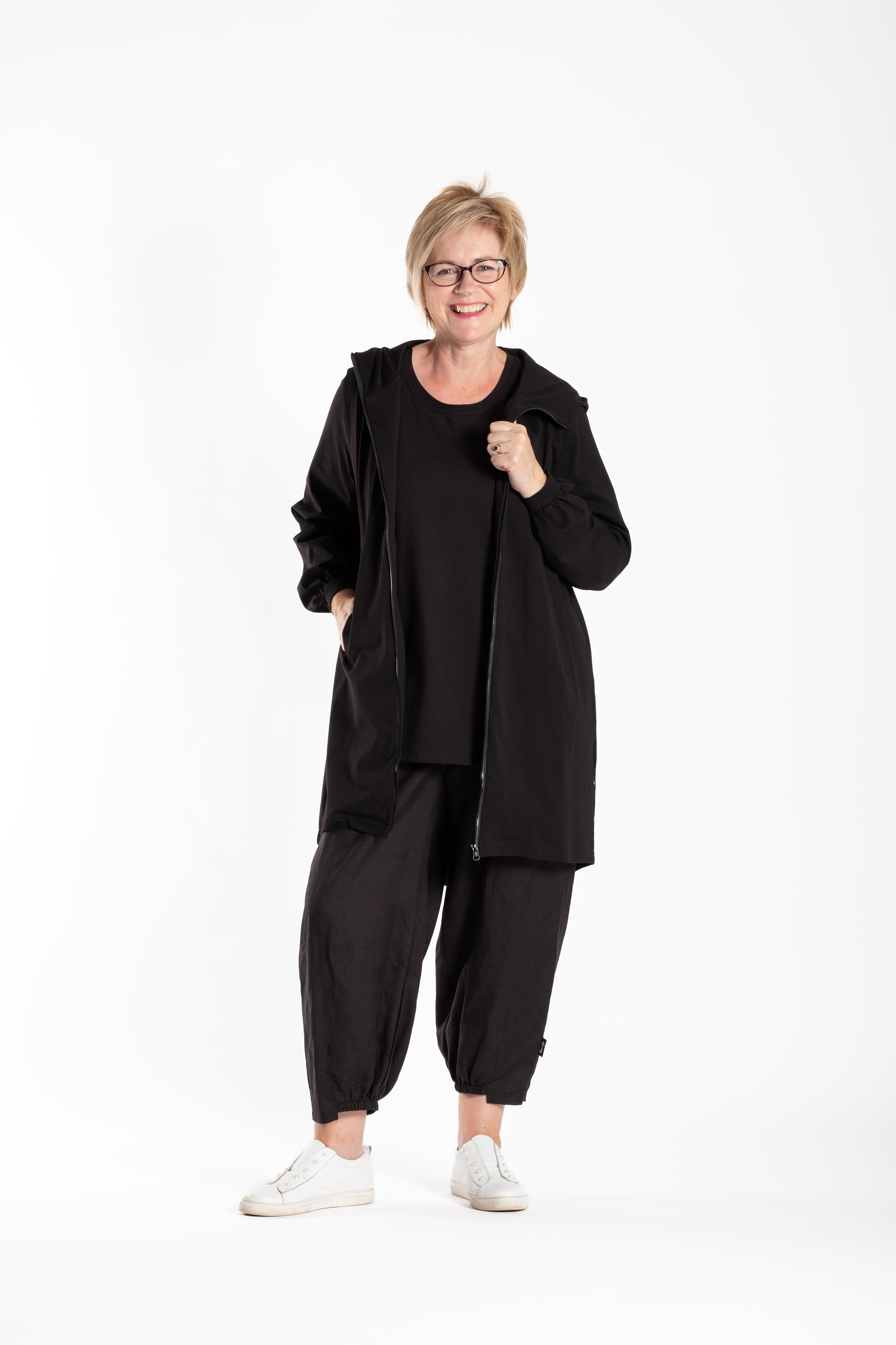 No Apologies Black Zip Up Jacket