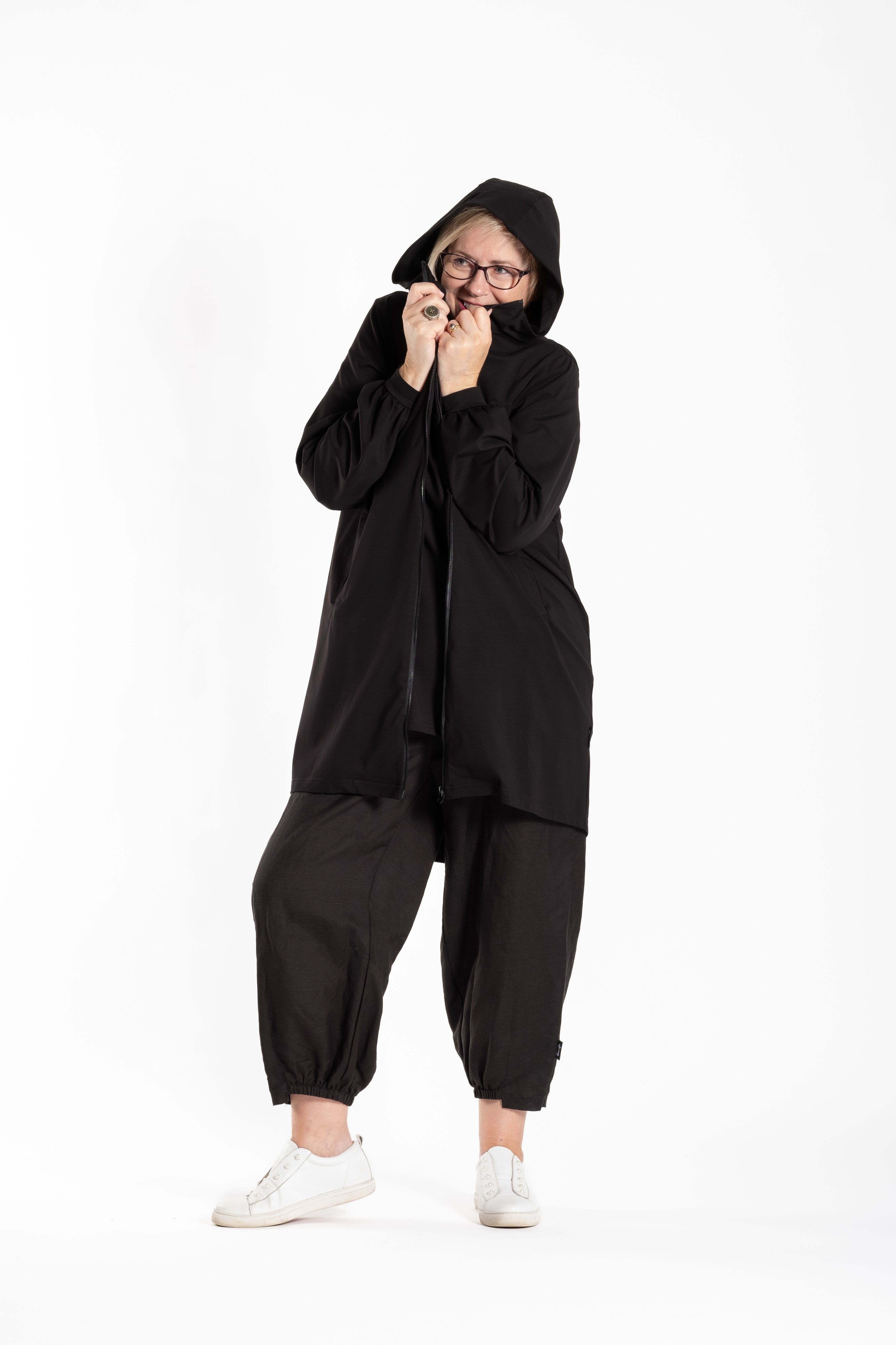 No Apologies Black Zip Up Jacket