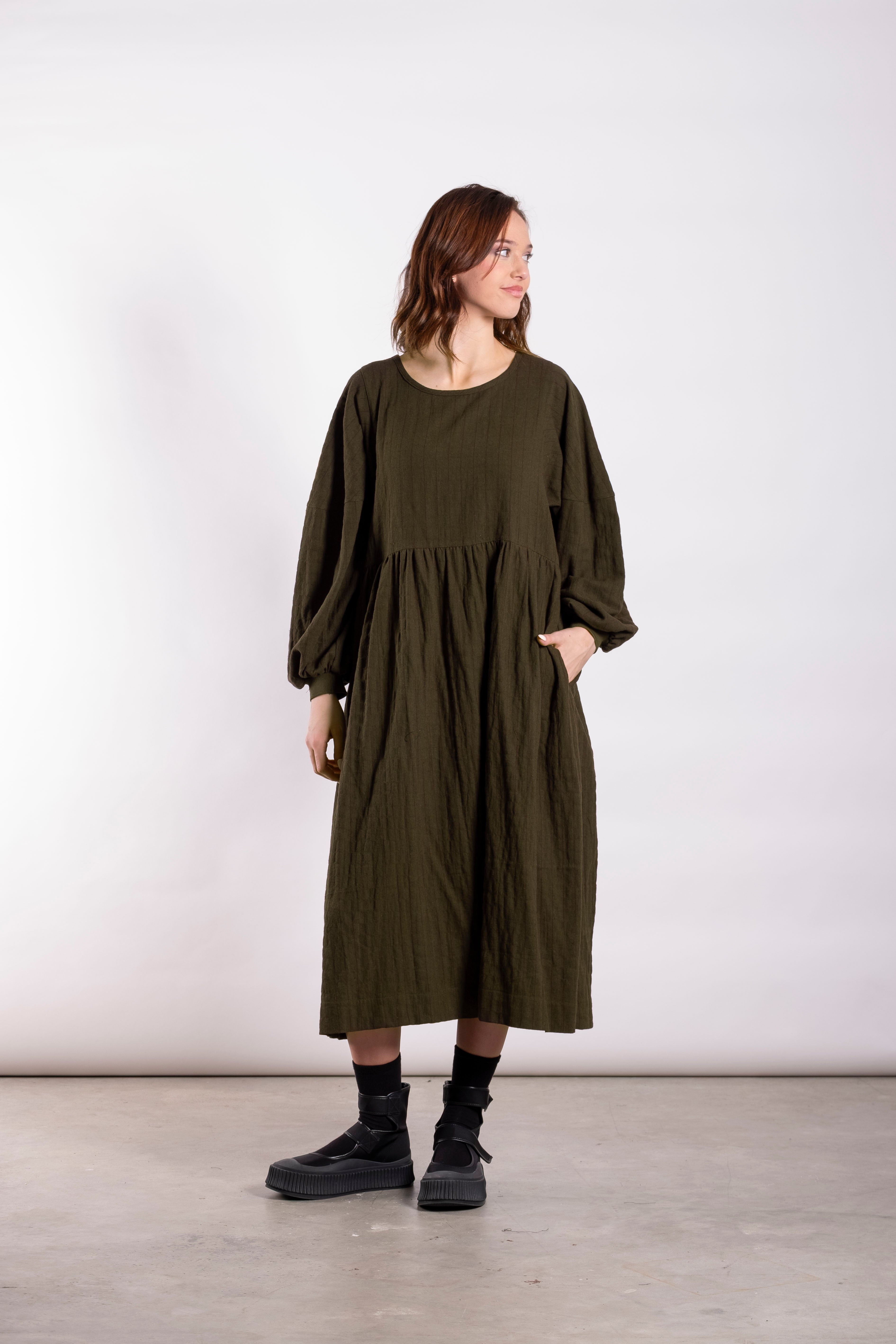 Brie Dress Sage Line