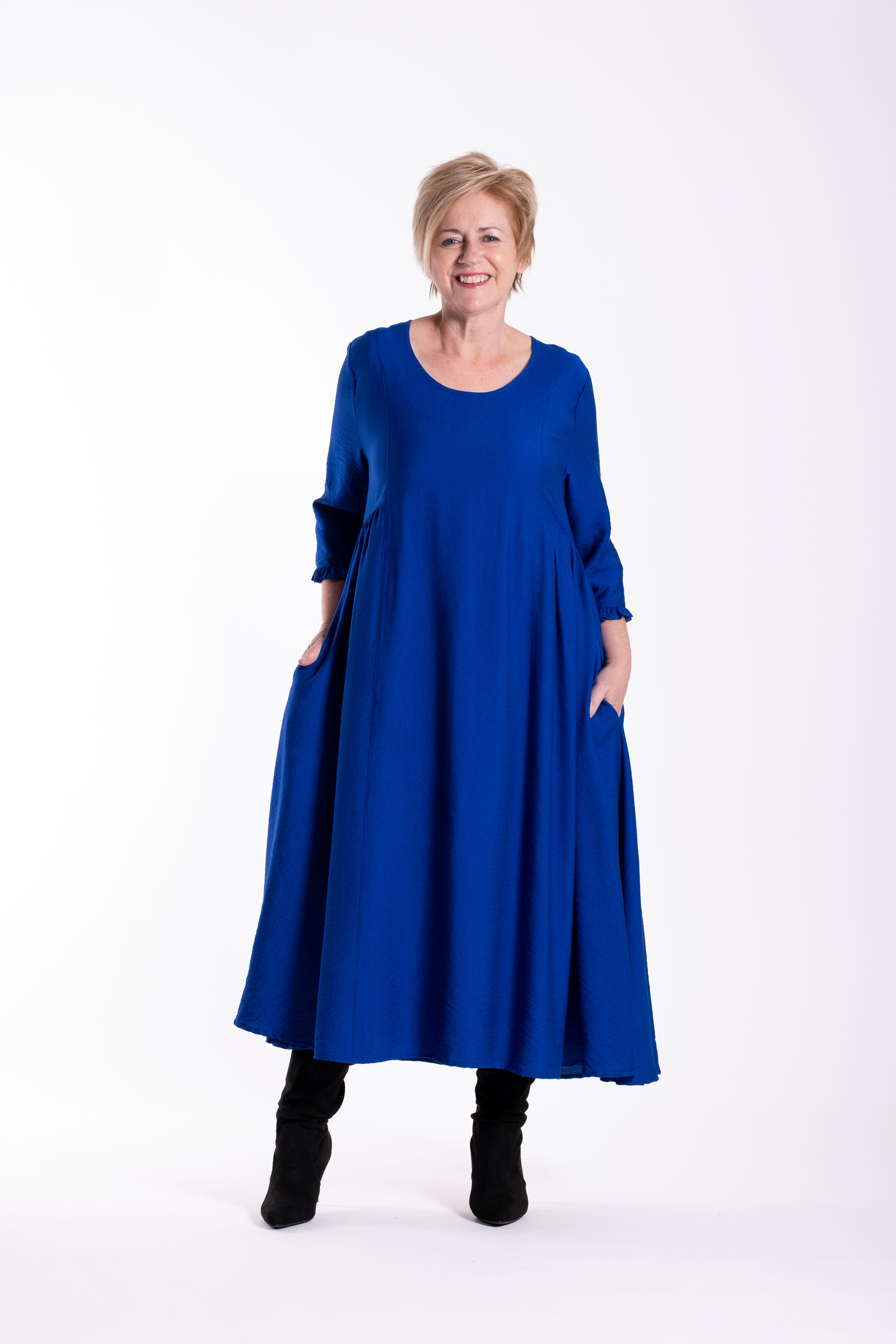 Sable Dress Vivid Blue