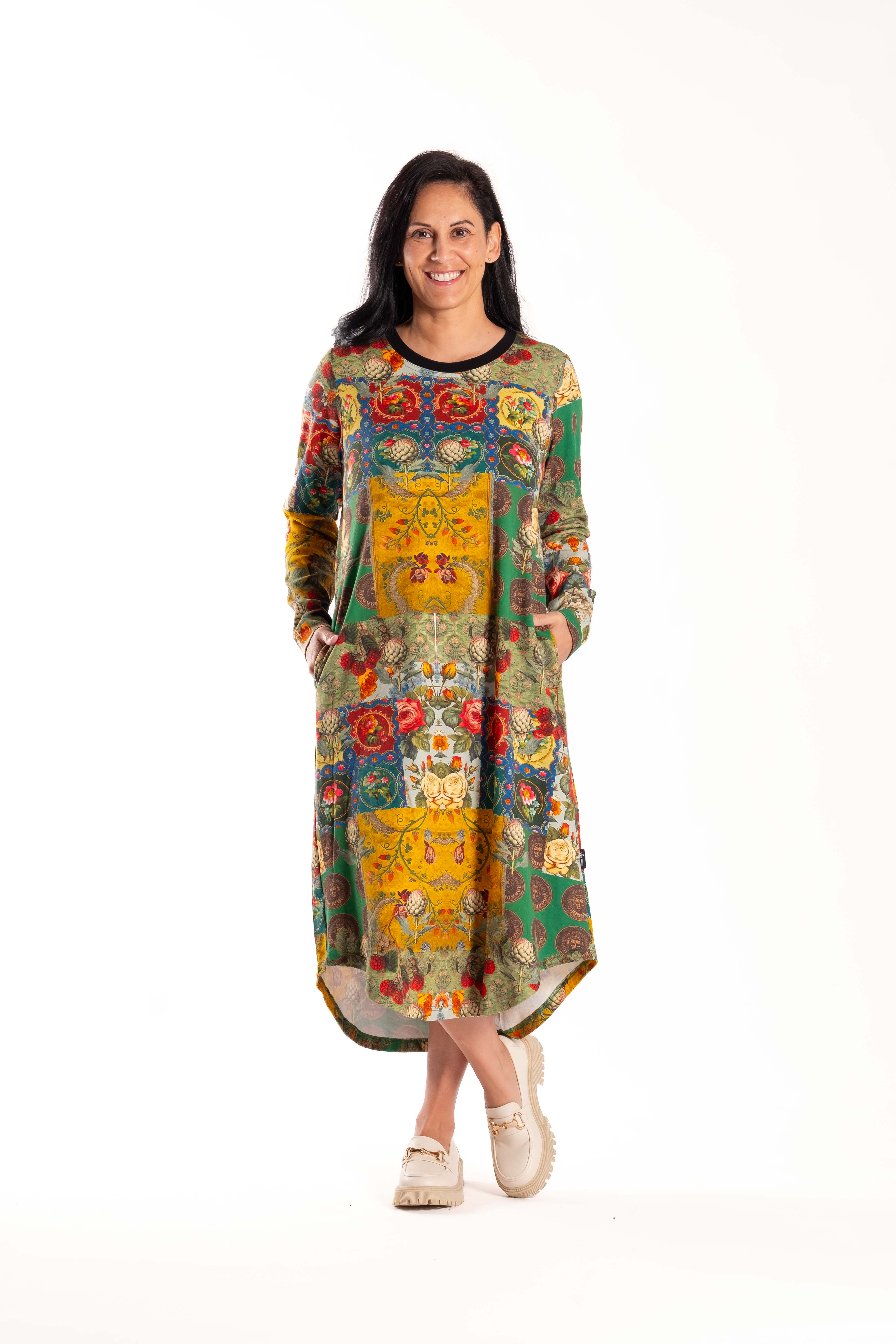 Simone Dress Fruit Tweed
