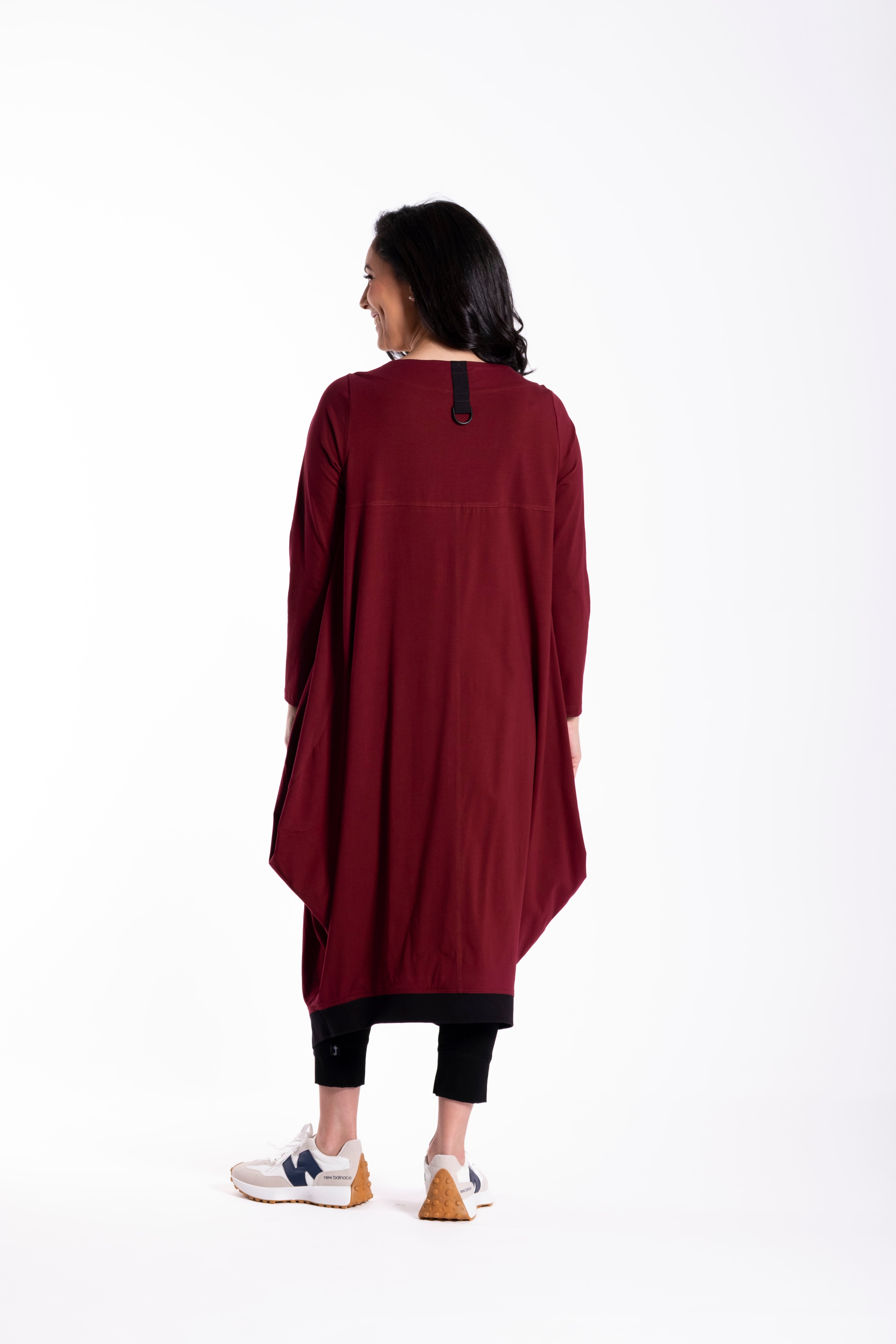 Urban Fold Dress Rubywood