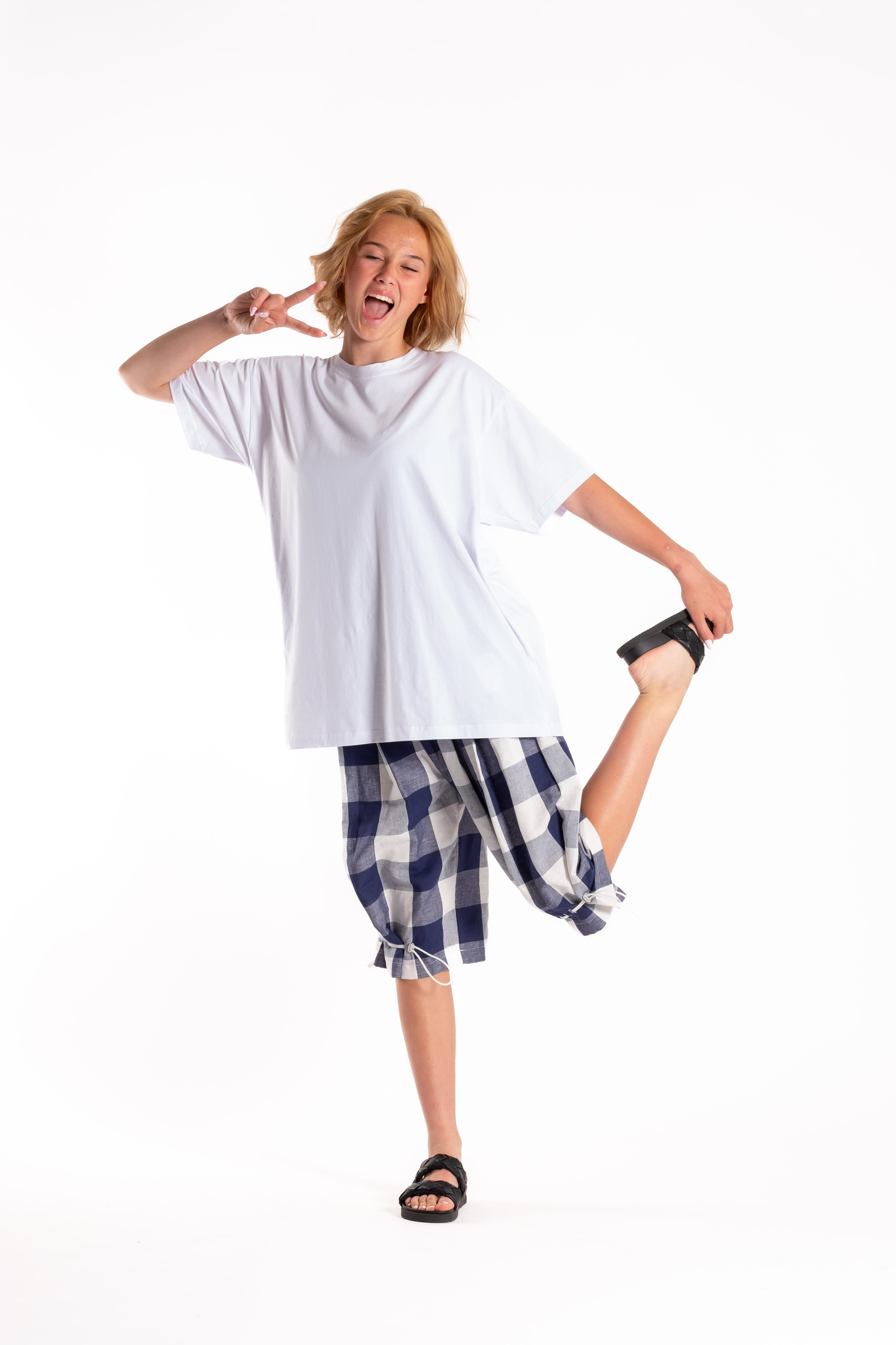 Rio Shorts Blue Chq (Short Version)