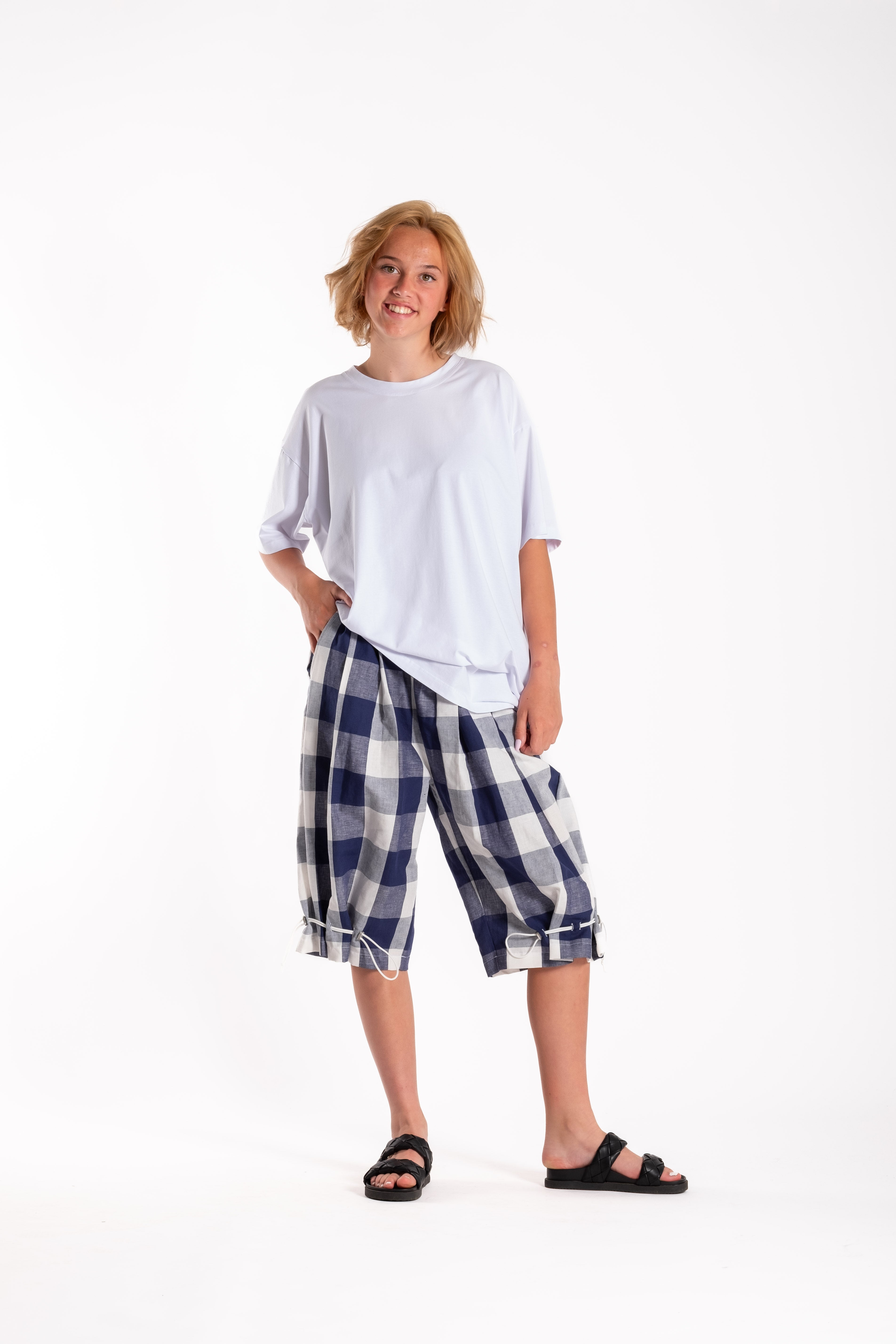 Rio Shorts Blue Chq (Short Version)