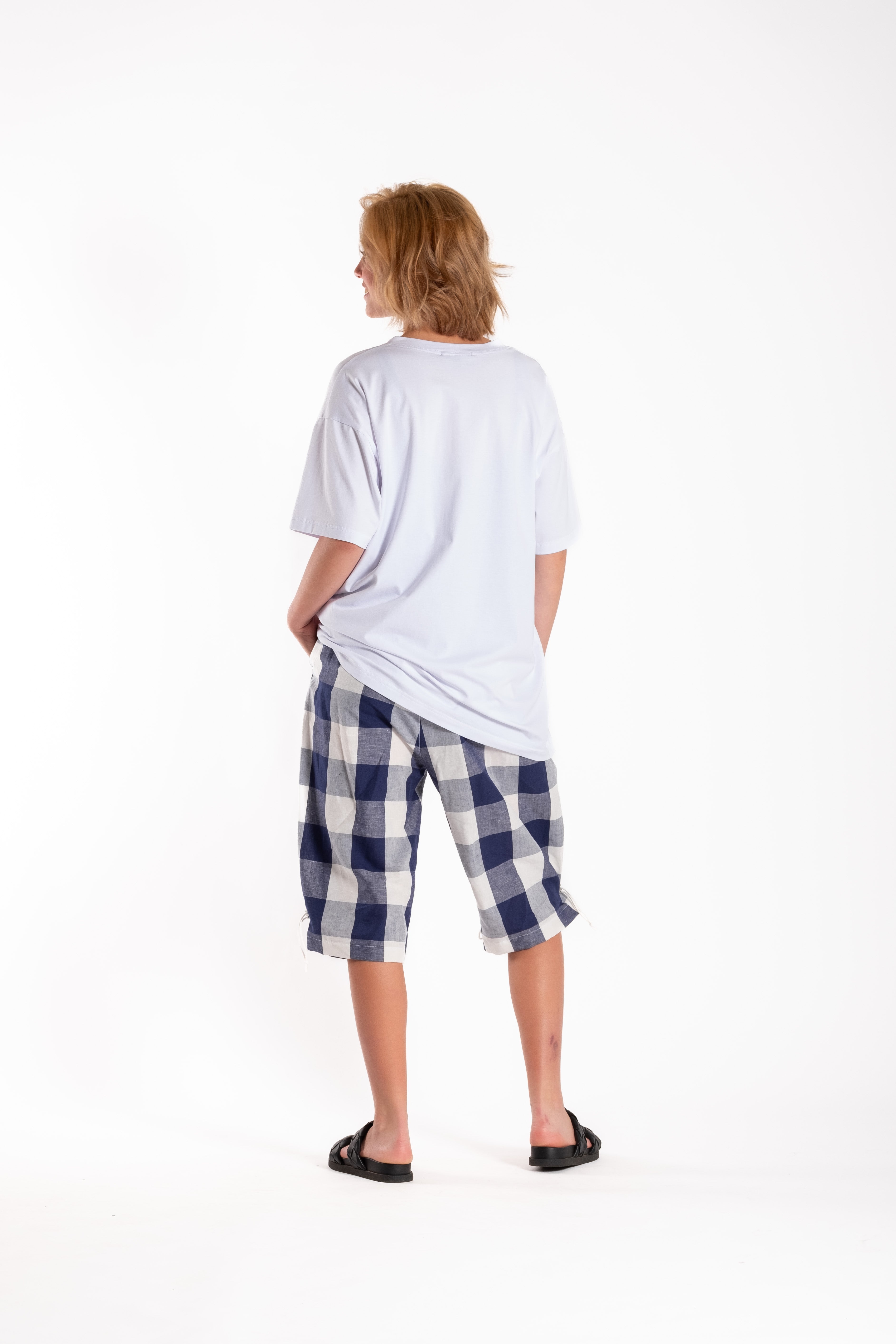 Rio Shorts Blue Chq (Short Version)