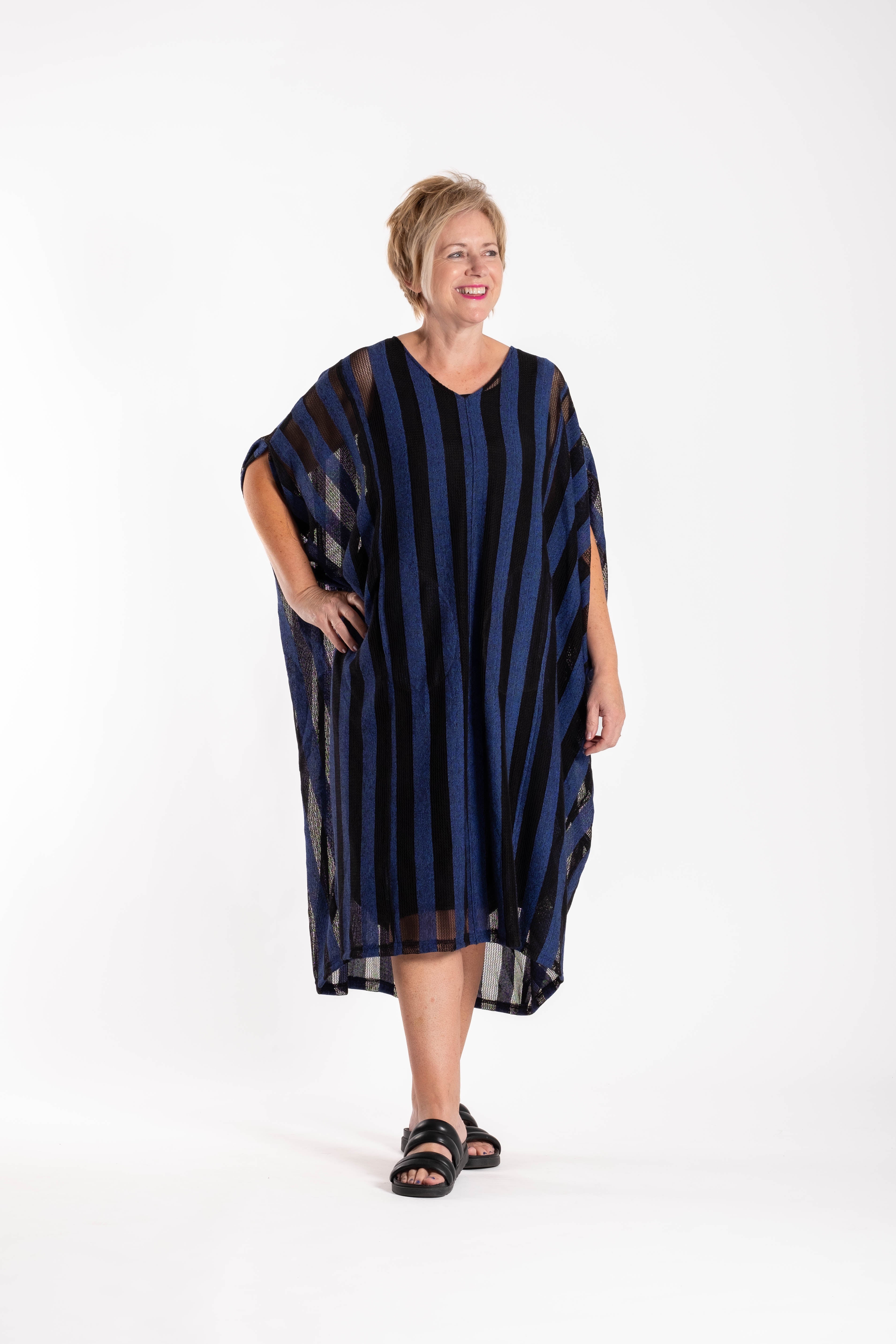 Vacation Dress Blue Stripe