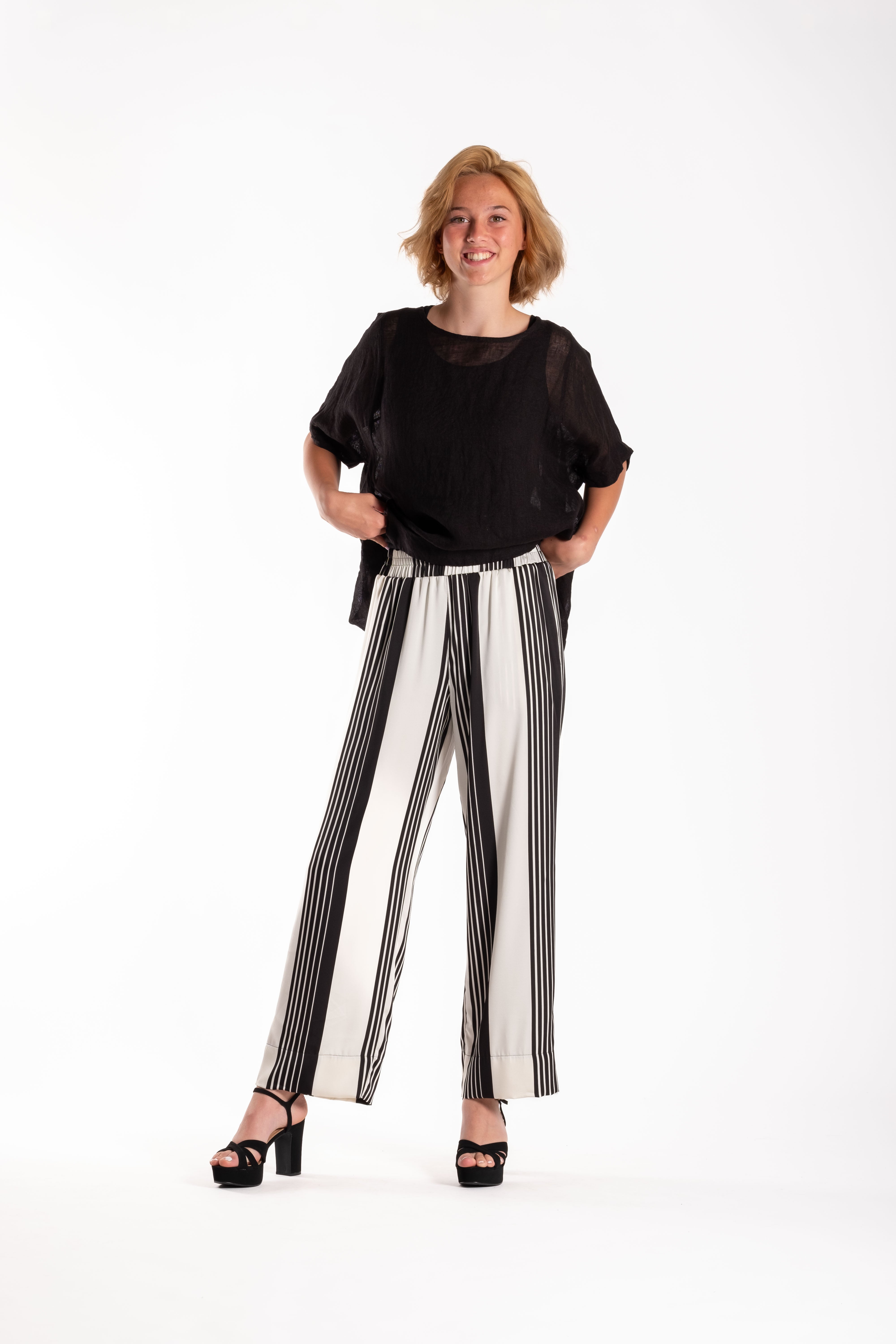 Brie Pants Divided Stripes