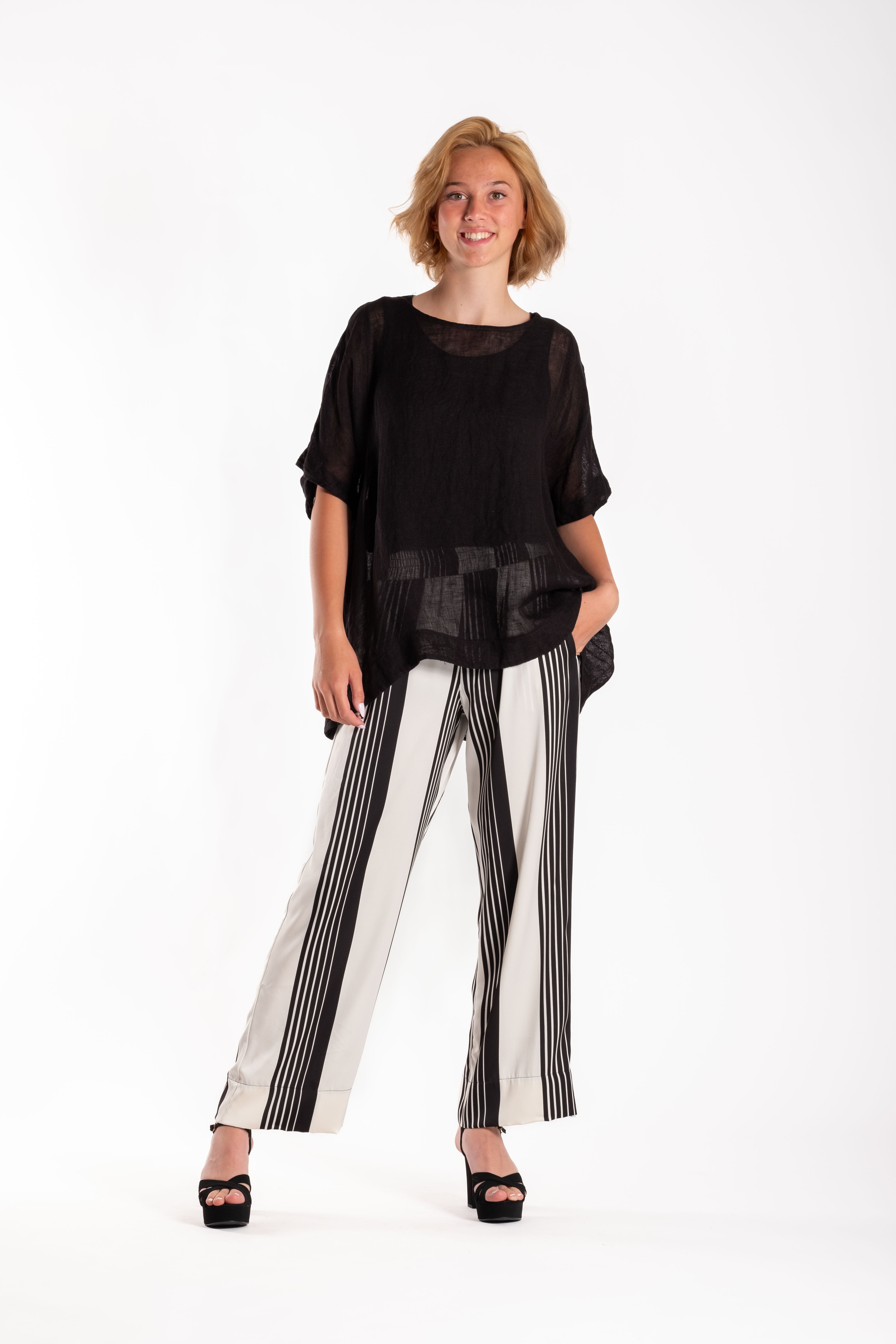 Brie Pants Divided Stripes