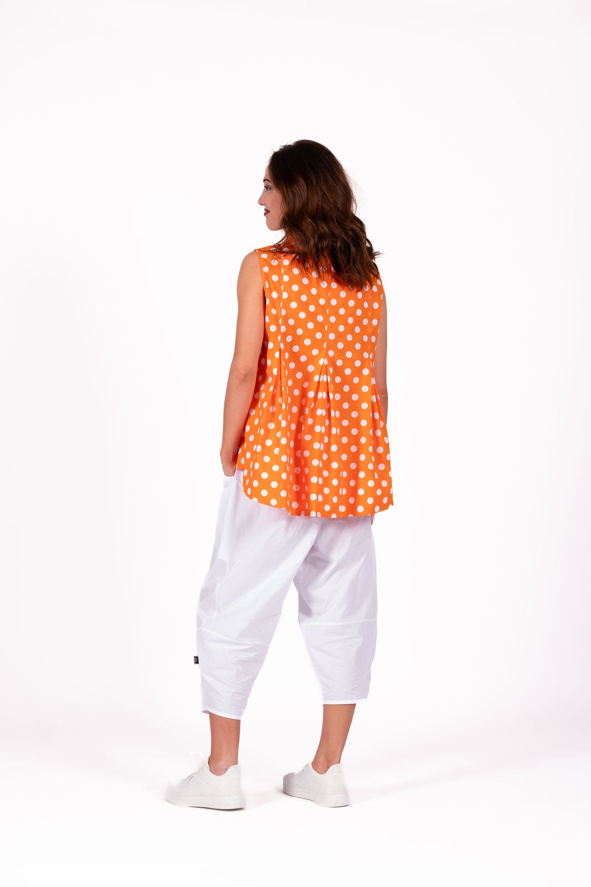 Gelato Top Sleeveless Repeat Orange
