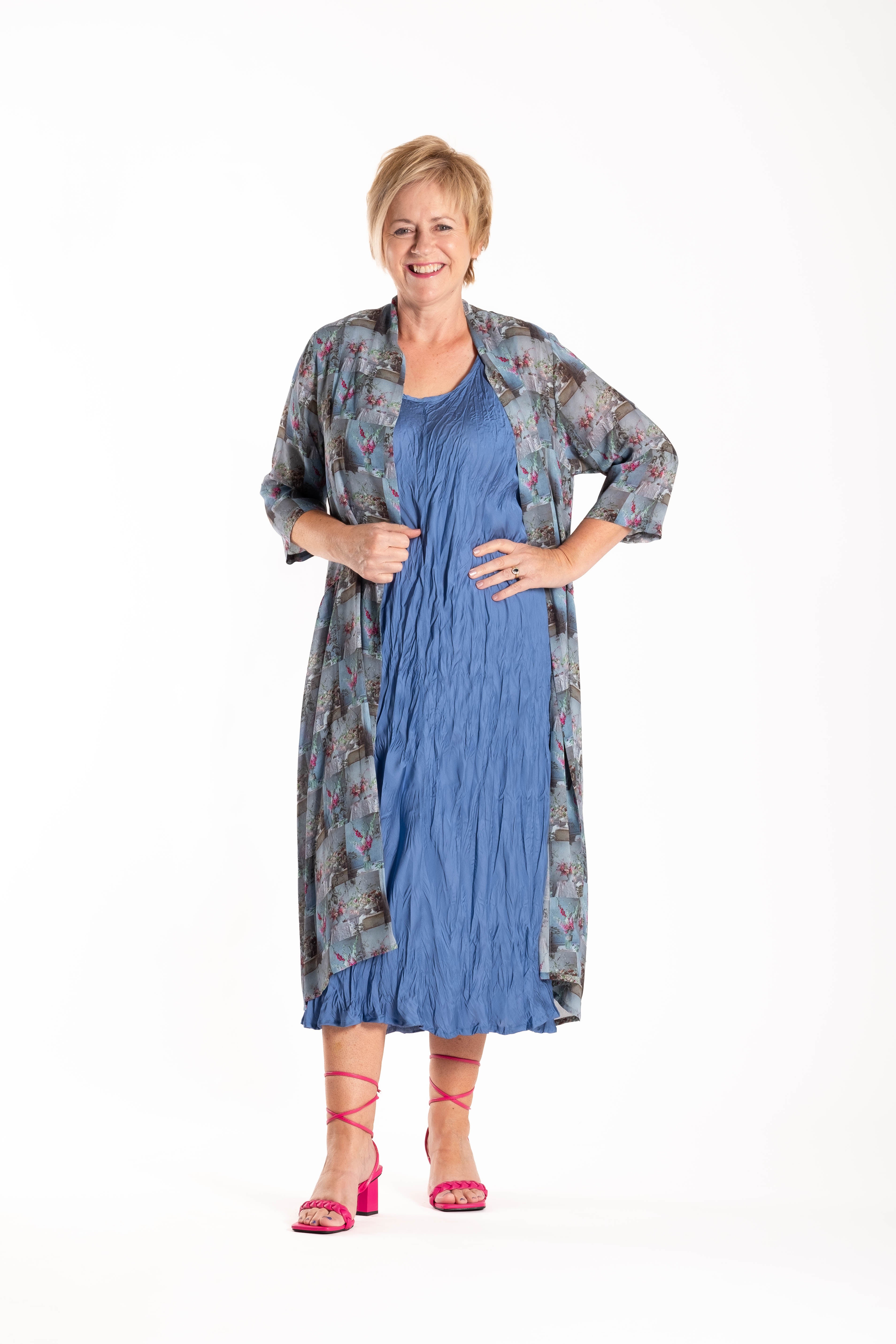 Brooke Dress Mid Blue