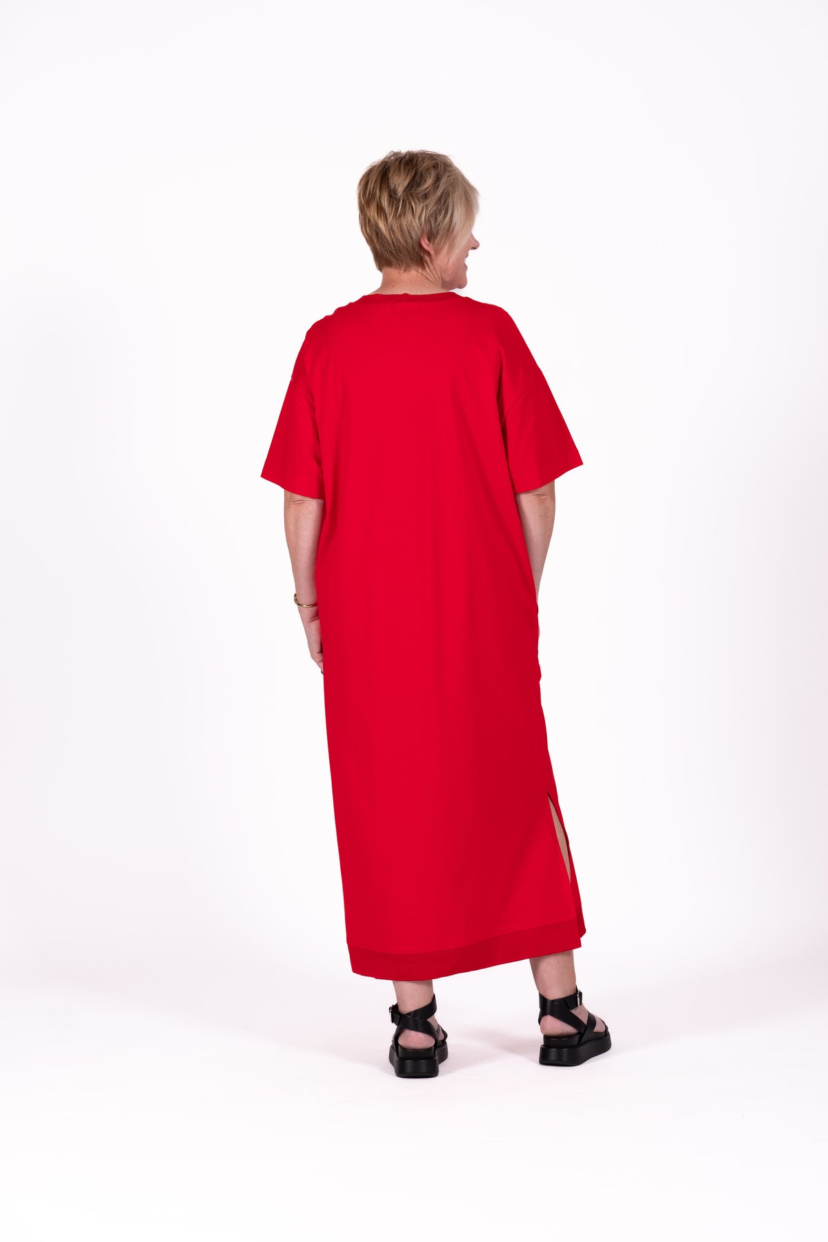Evie Dress Red Flower
