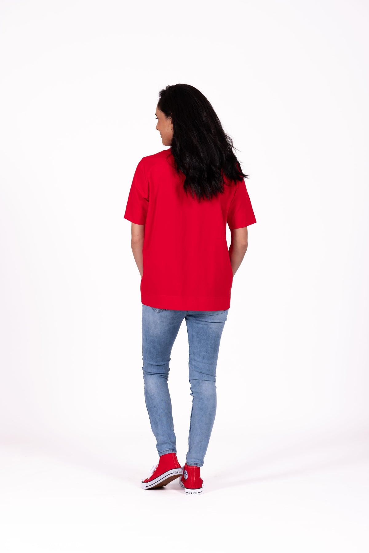 Basic Tee Red Flower