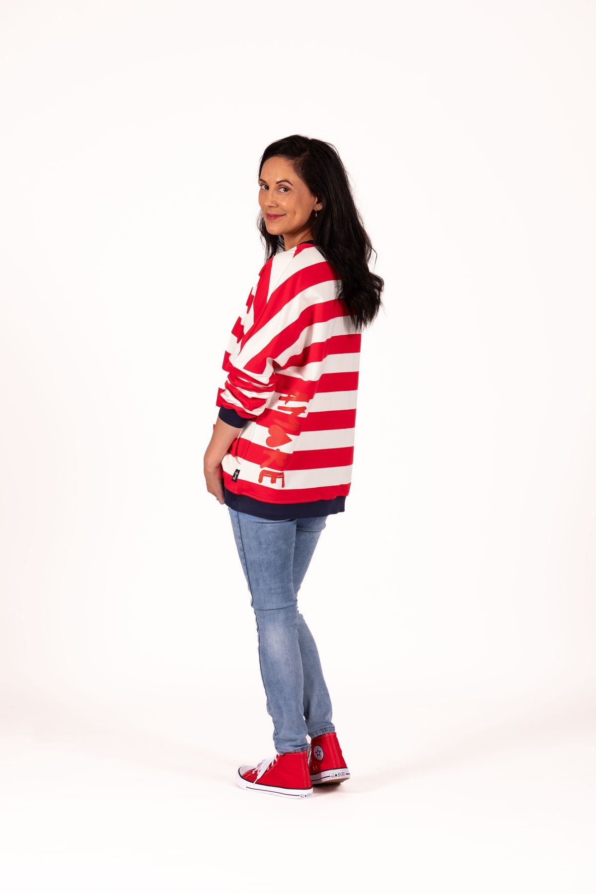 Sweatshirt Red Stripe