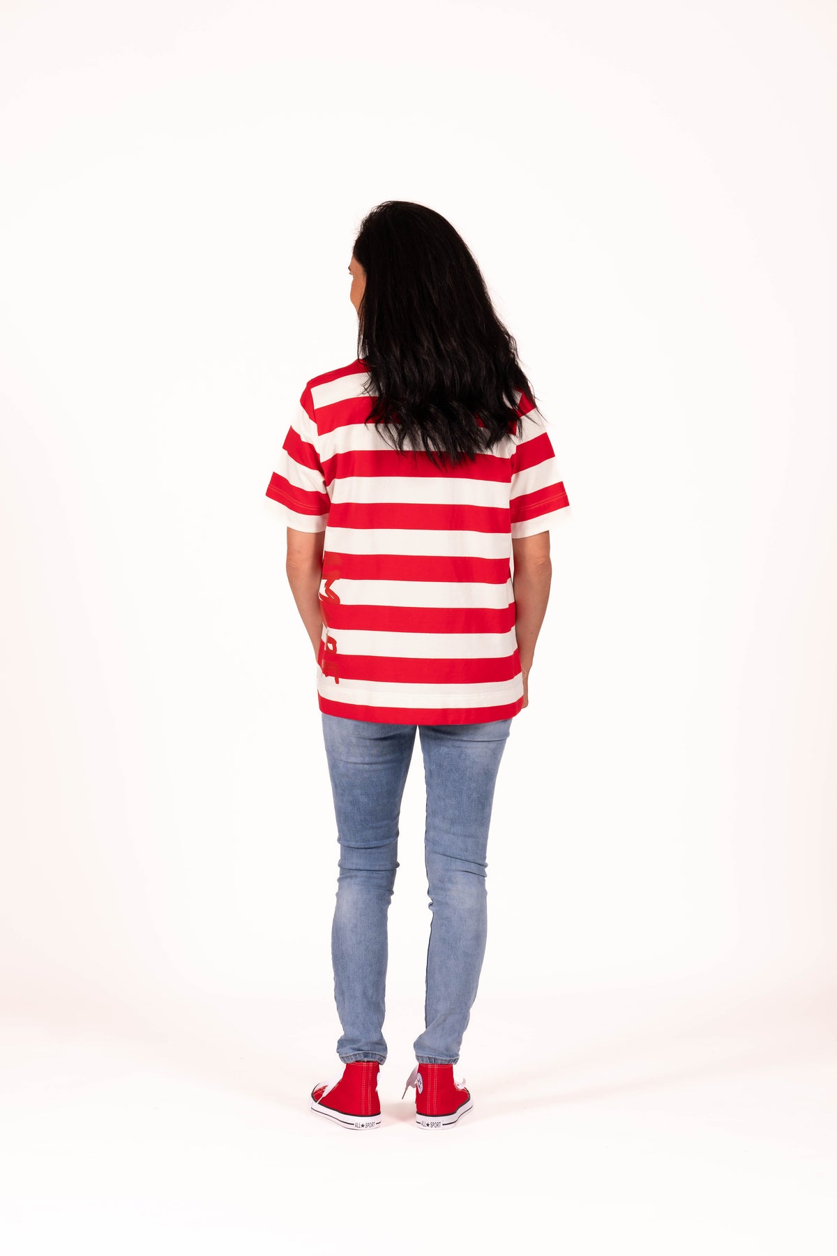 Basic Tee Red Stripe