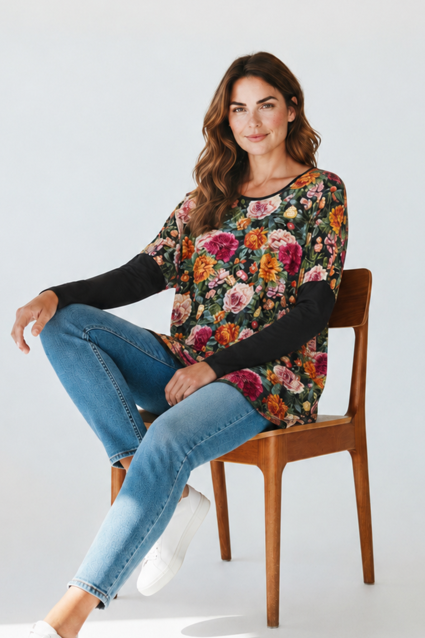 Relaxed Top Flower Power