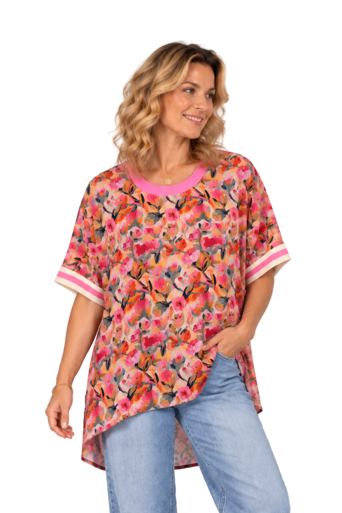 Relax Top Bright Floral