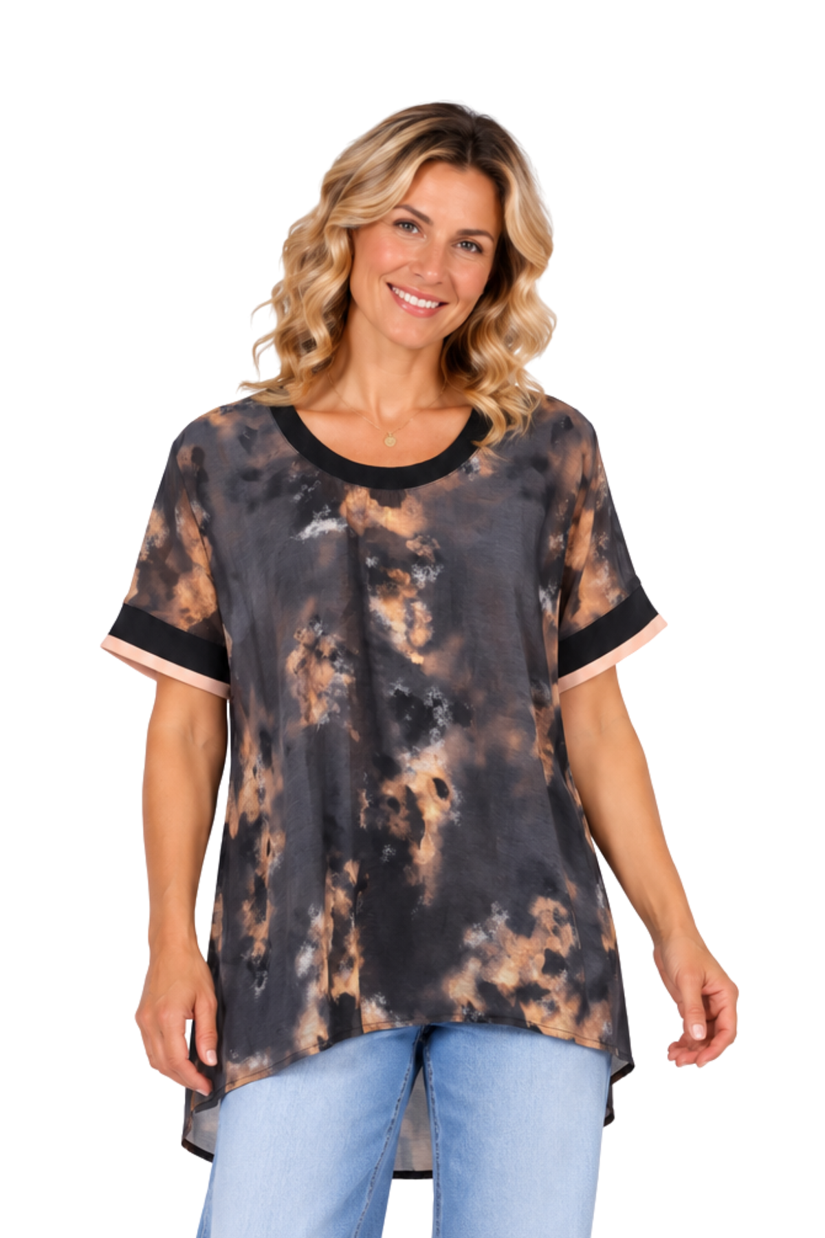 Pleat Back Top Sand Storm