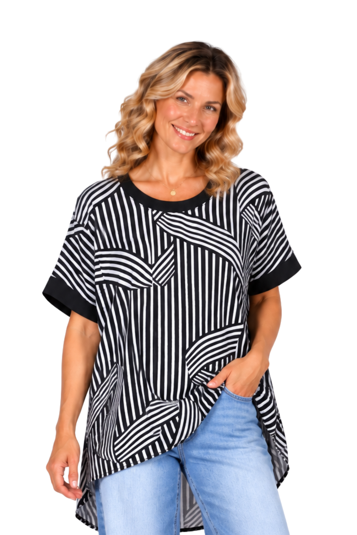 Pleat Back Top Linework