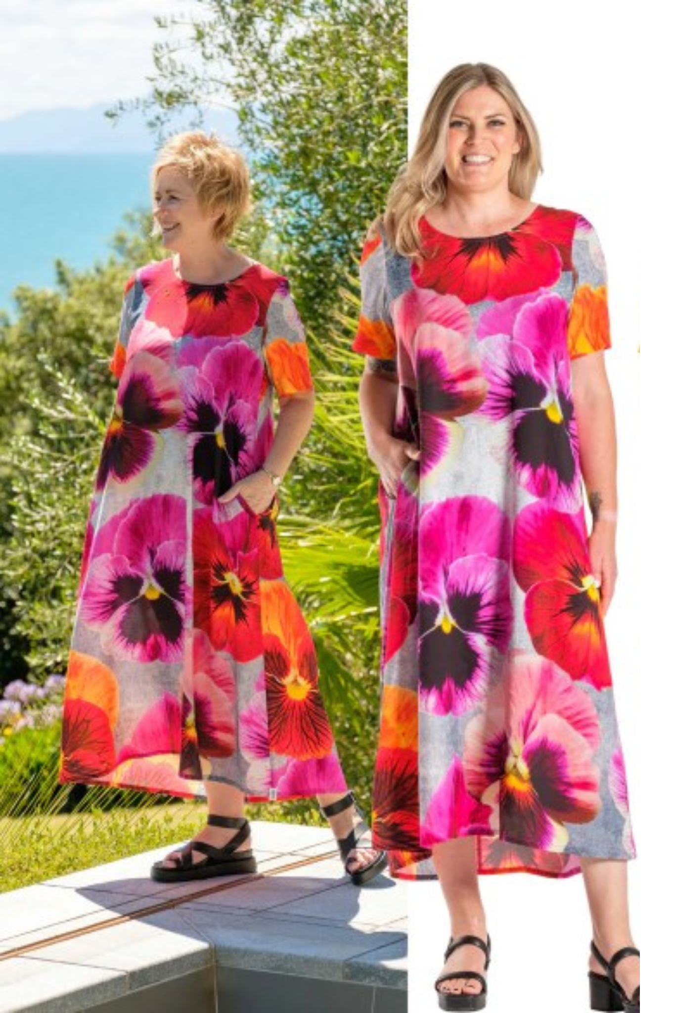 Menaka Dress Lush Pansies