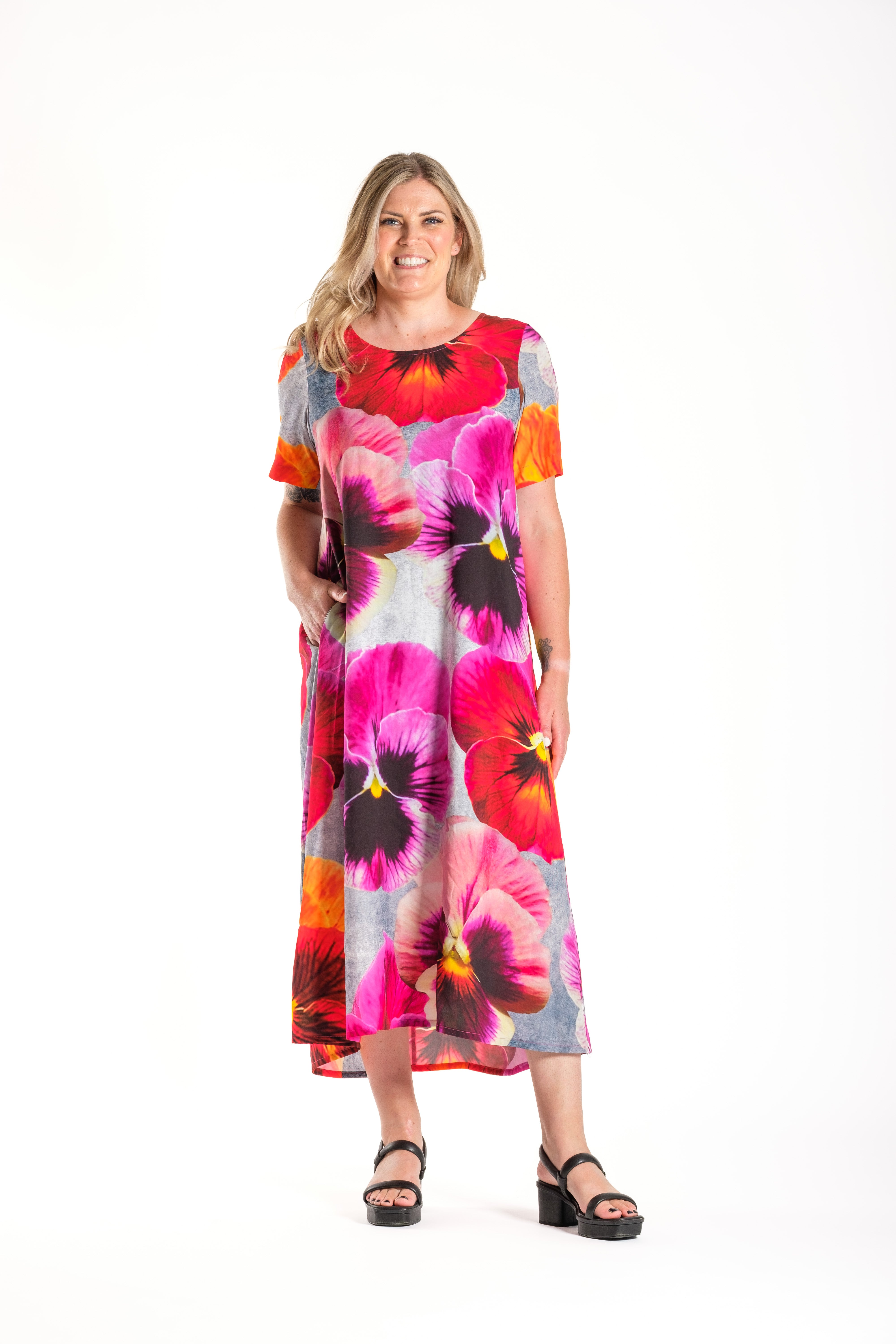Menaka Dress Lush Pansies