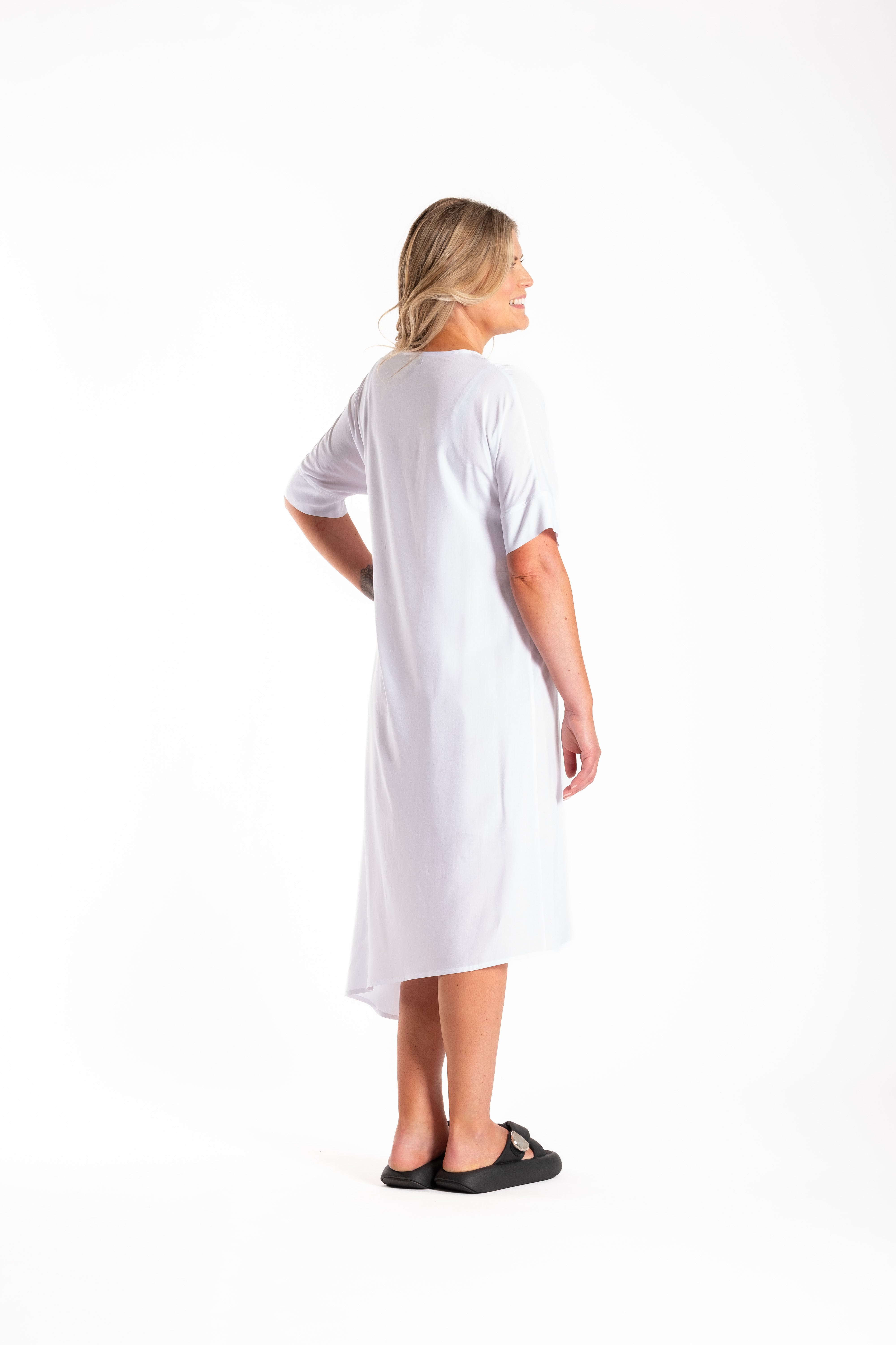 Hook Me Up Dress White