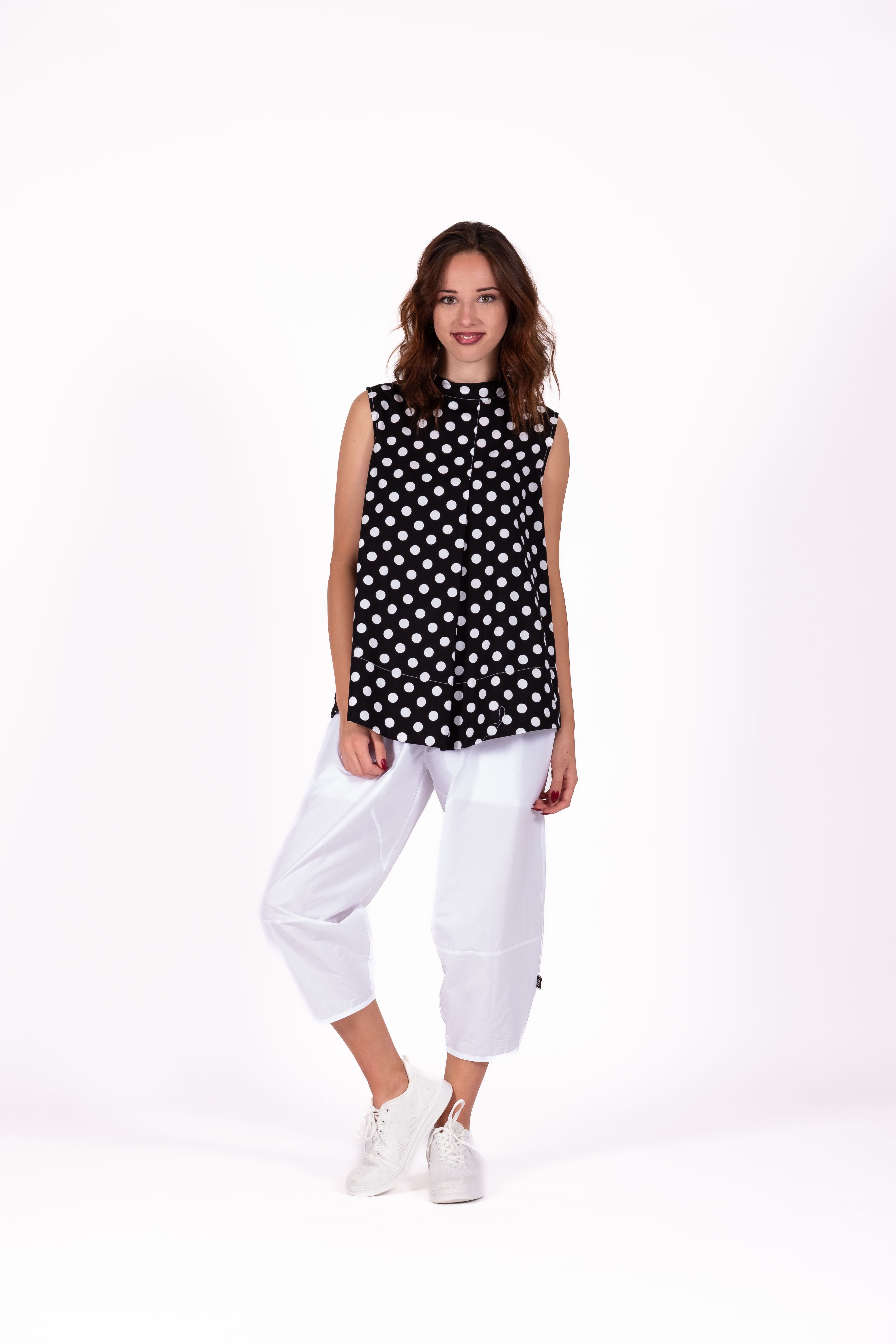 Gelato Top Sleeveless Repeat Black
