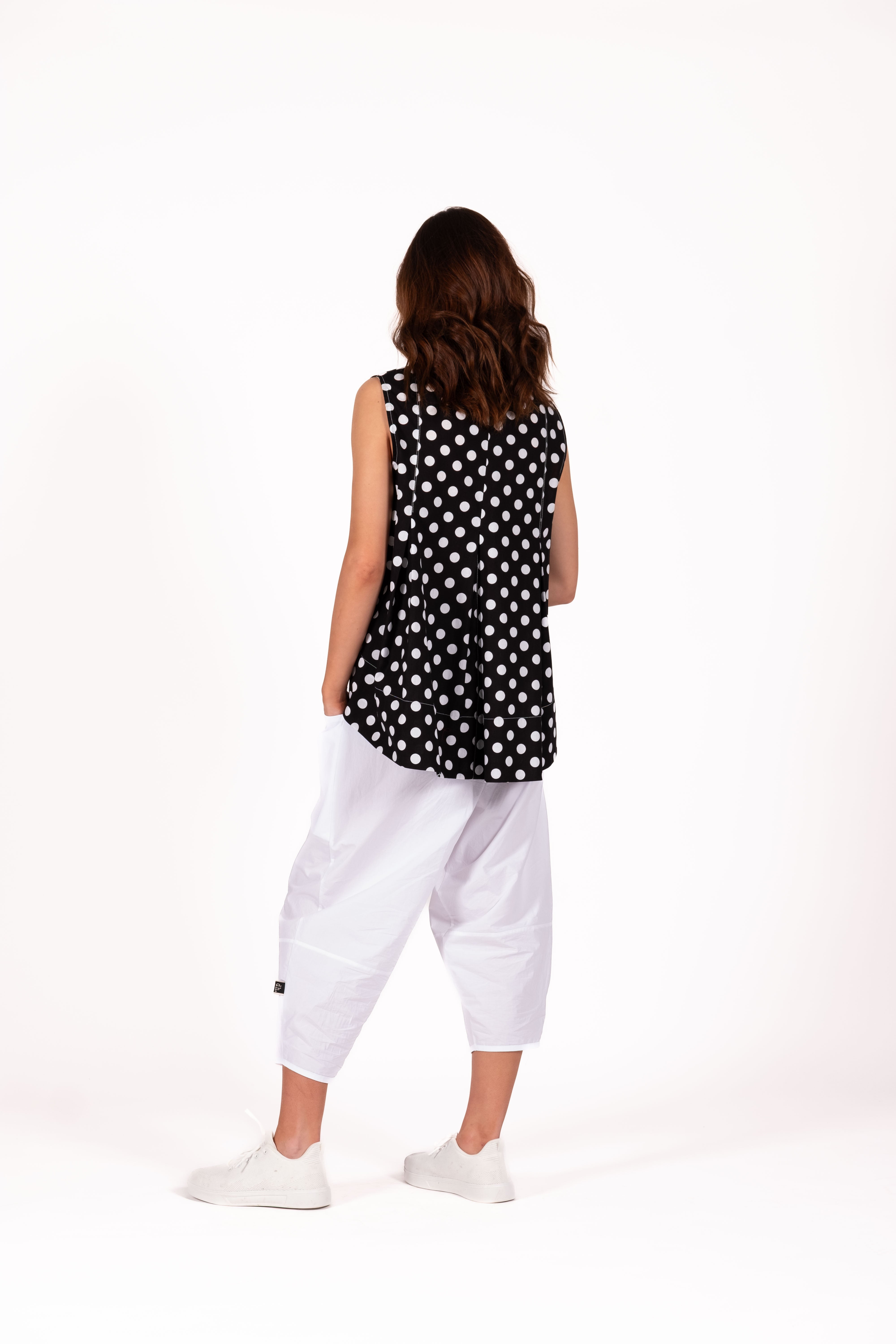 Gelato Top Sleeveless Repeat Black