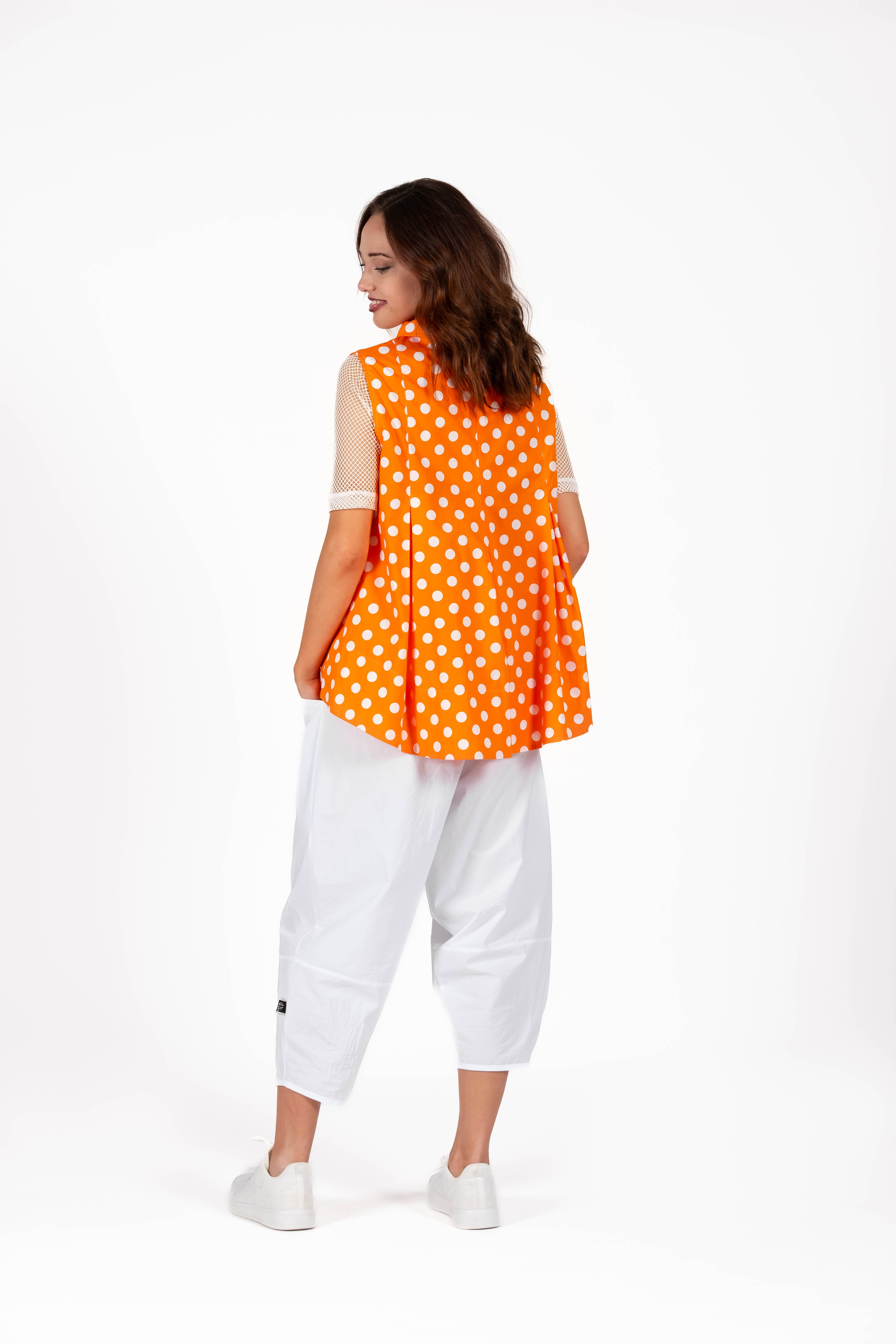 Nova Top Grid Mesh White